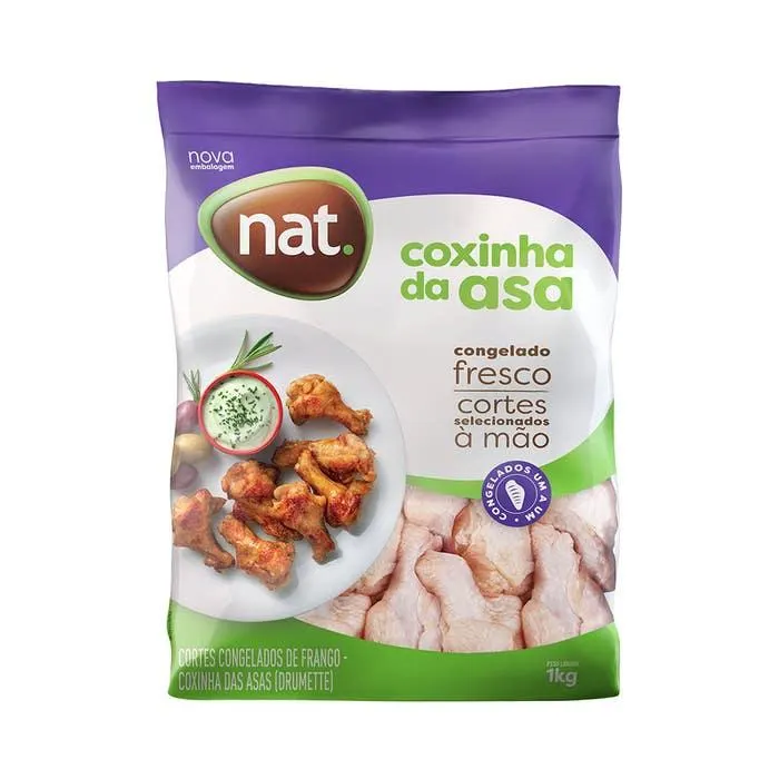 Coxinha Da Asa De Frango Congelado Nat 1kg