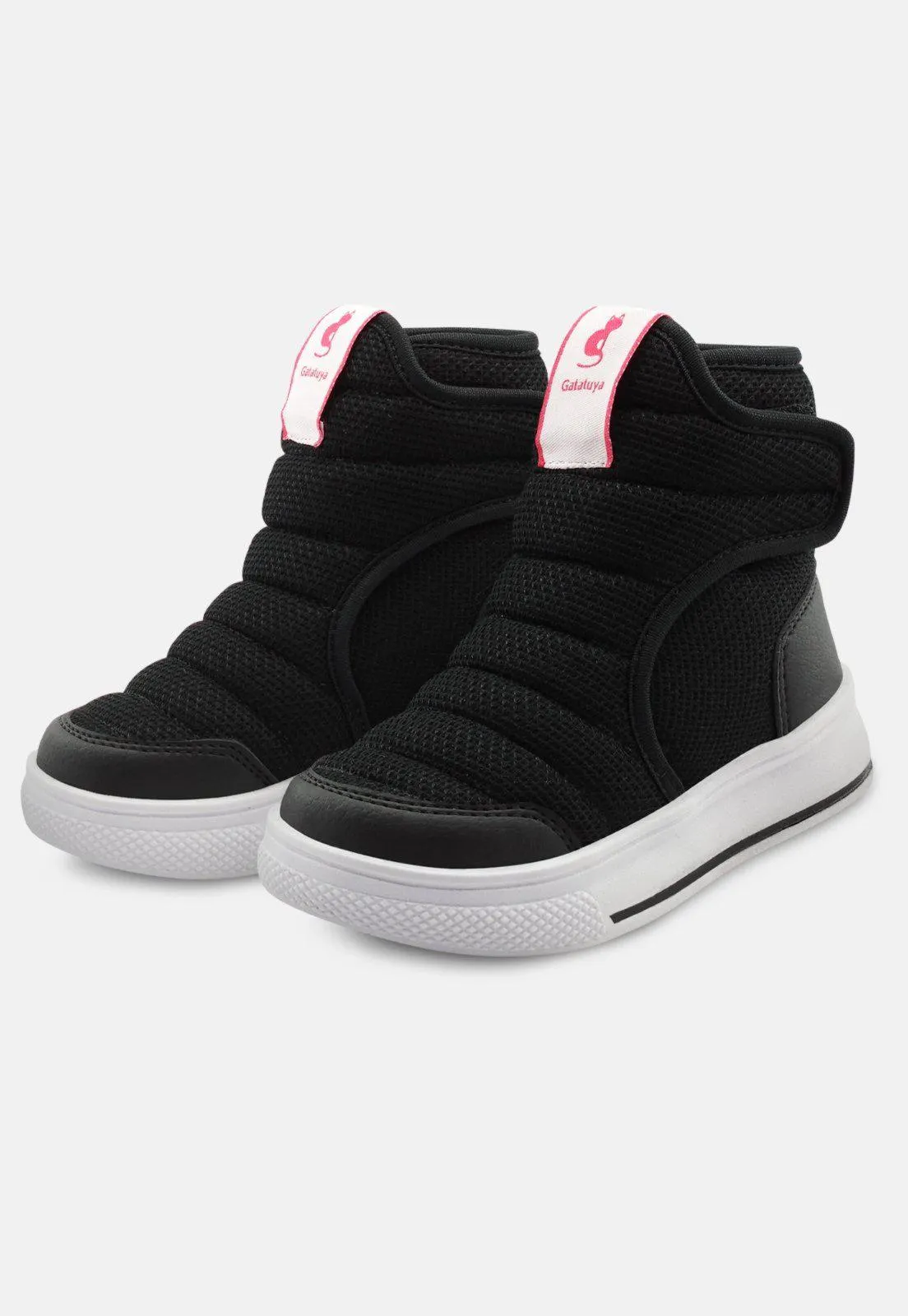 Bota Infantil Mz Shoes Poliéster Menina Preto