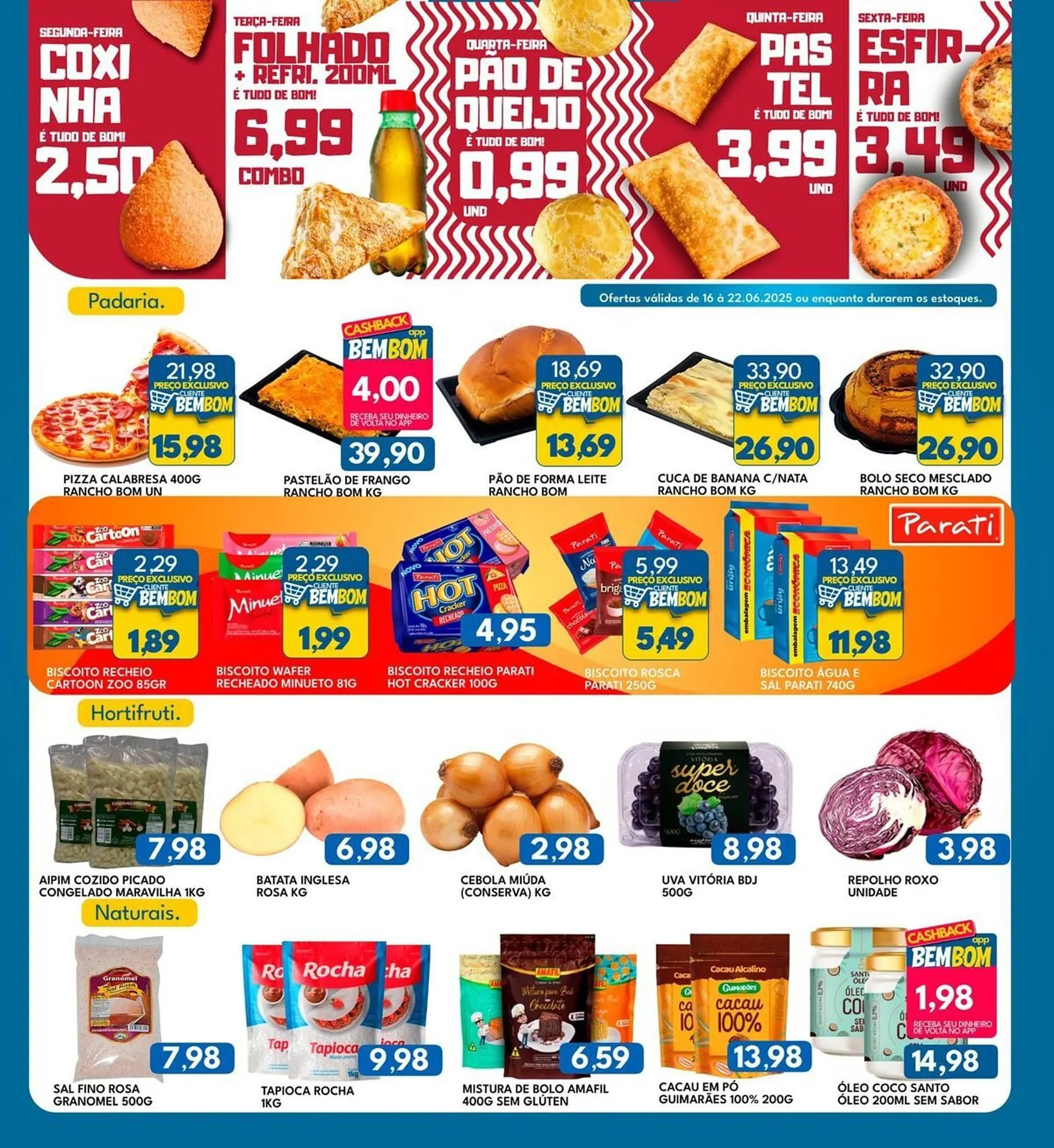 Encarte de Catálogo Rancho Bom Supermercados 16 de junho até 22 de junho 2025 - Pagina 1