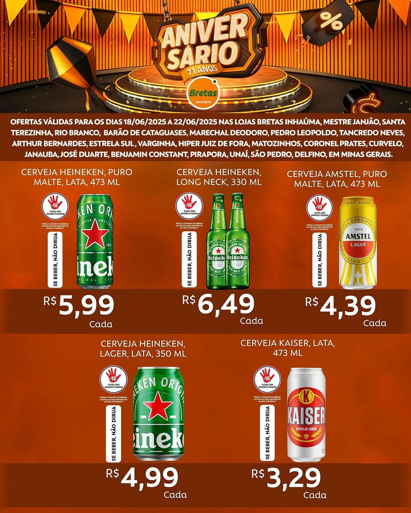 Encarte de Catálogo Supermercados Bretas 17 de junho até 22 de junho 2025 - Pagina 5