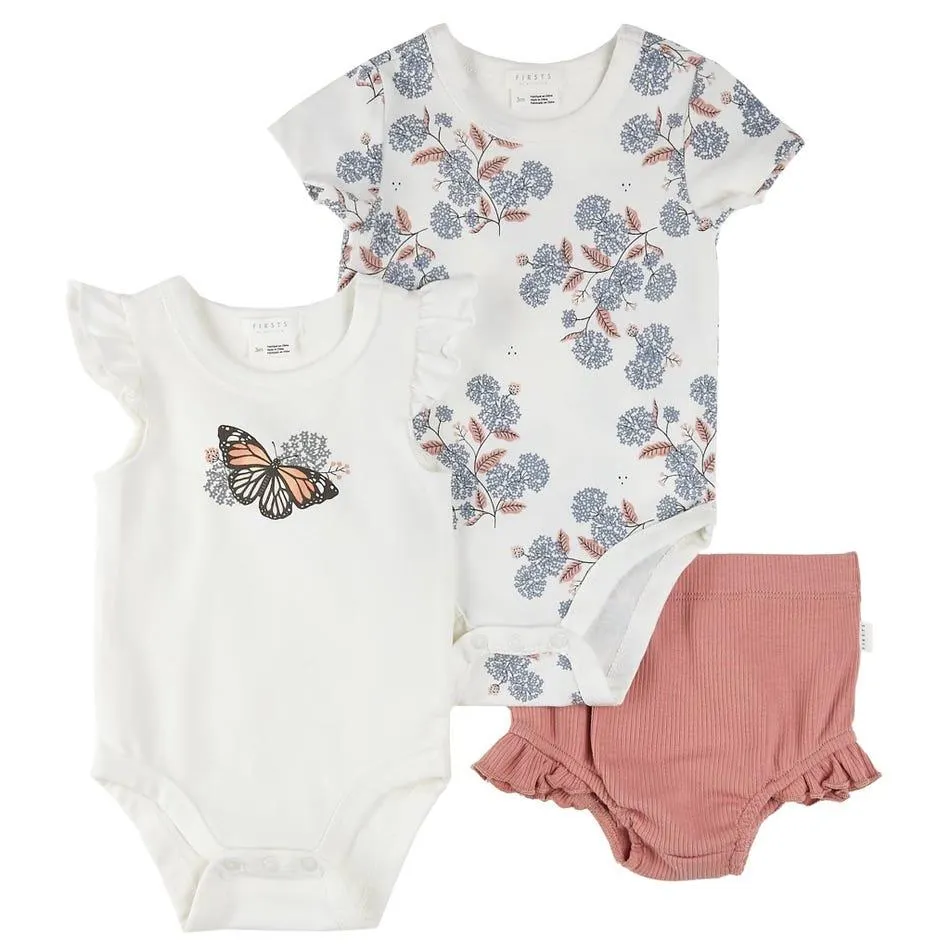 Monarchs 3 Pieces Bodysuit Set 0-24m