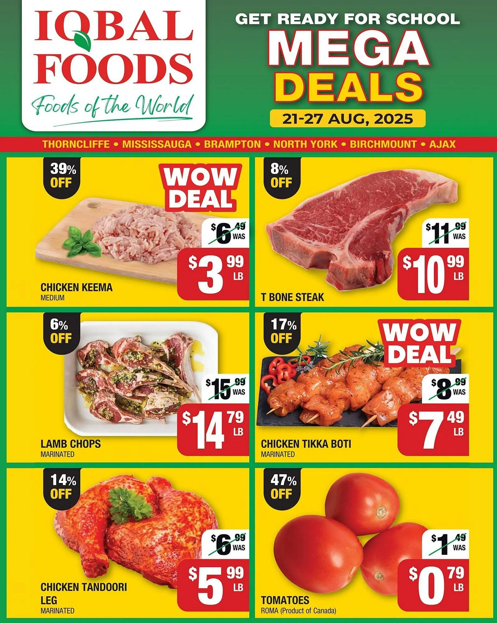 Iqbal Foods flyer from August 21 to August 27 2025 - flyer page 1