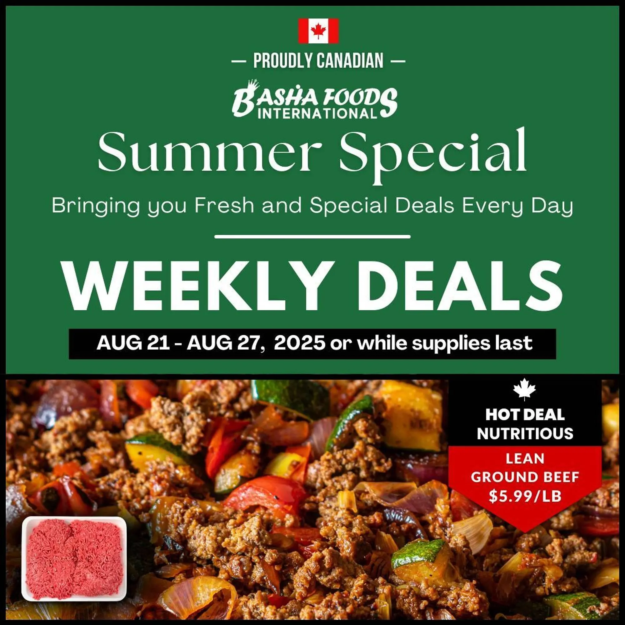 Basha Foods flyer from August 21 to August 27 2025 - flyer page 1