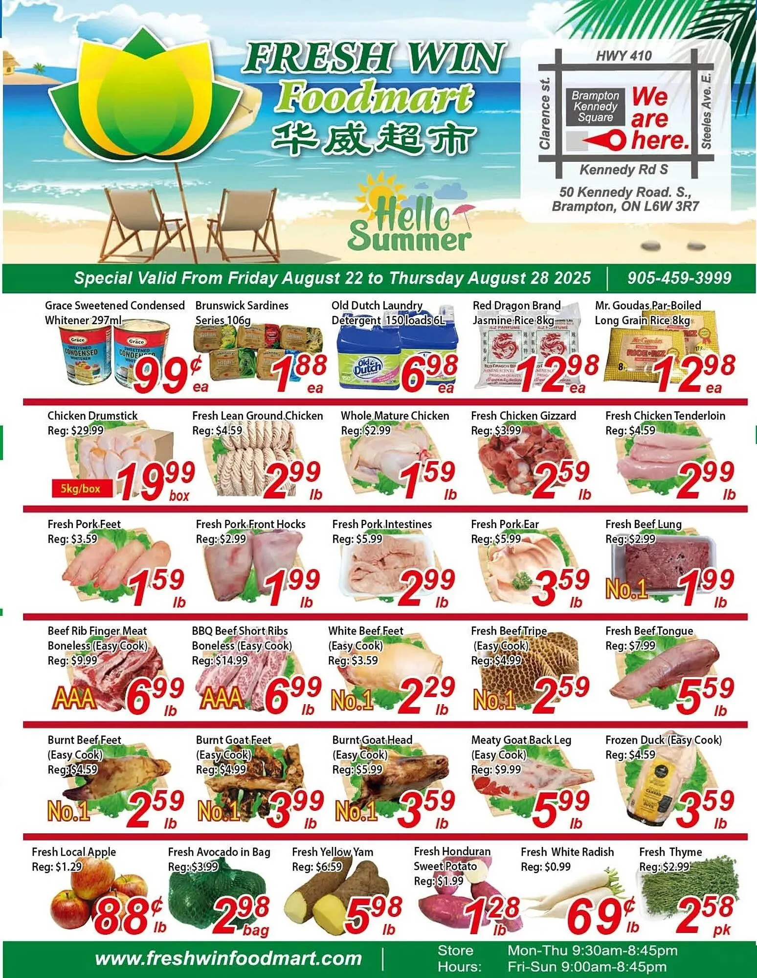 Fresh Win Foodmart flyer from August 22 to August 28 2025 - flyer page 1