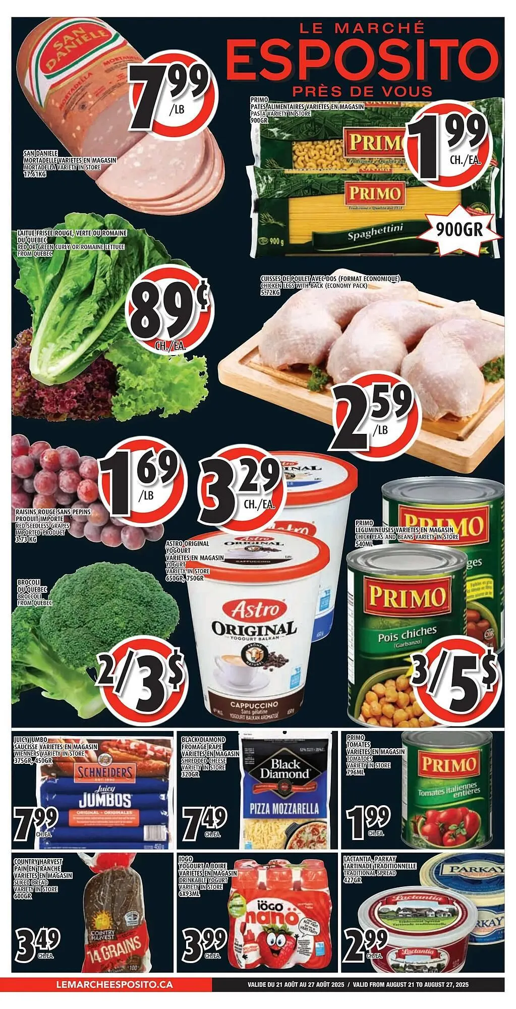 Esposito flyer from August 21 to August 27 2025 - flyer page 1