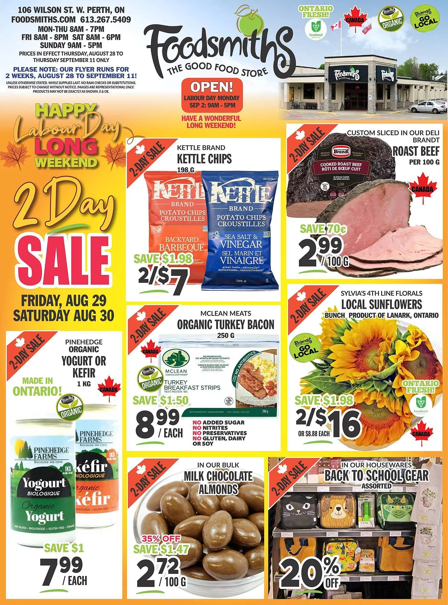 Foodsmiths flyer from August 28 to September 3 2025 - flyer page 1