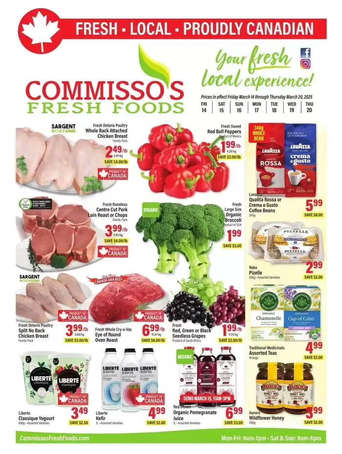 Commissos Fresh Foods weeky flyer - 1