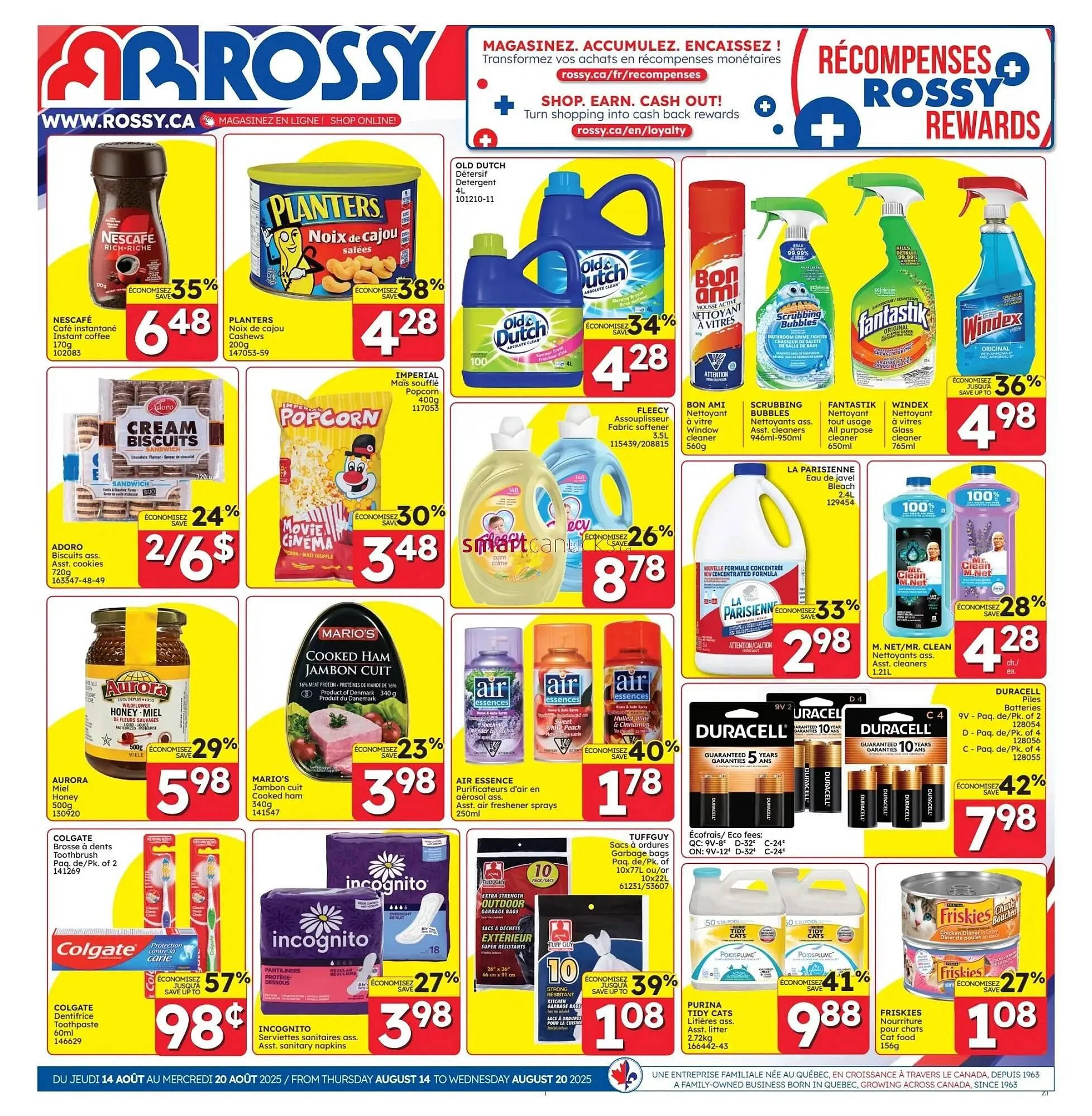 Rossy flyer from August 14 to August 20 2025 - flyer page 1