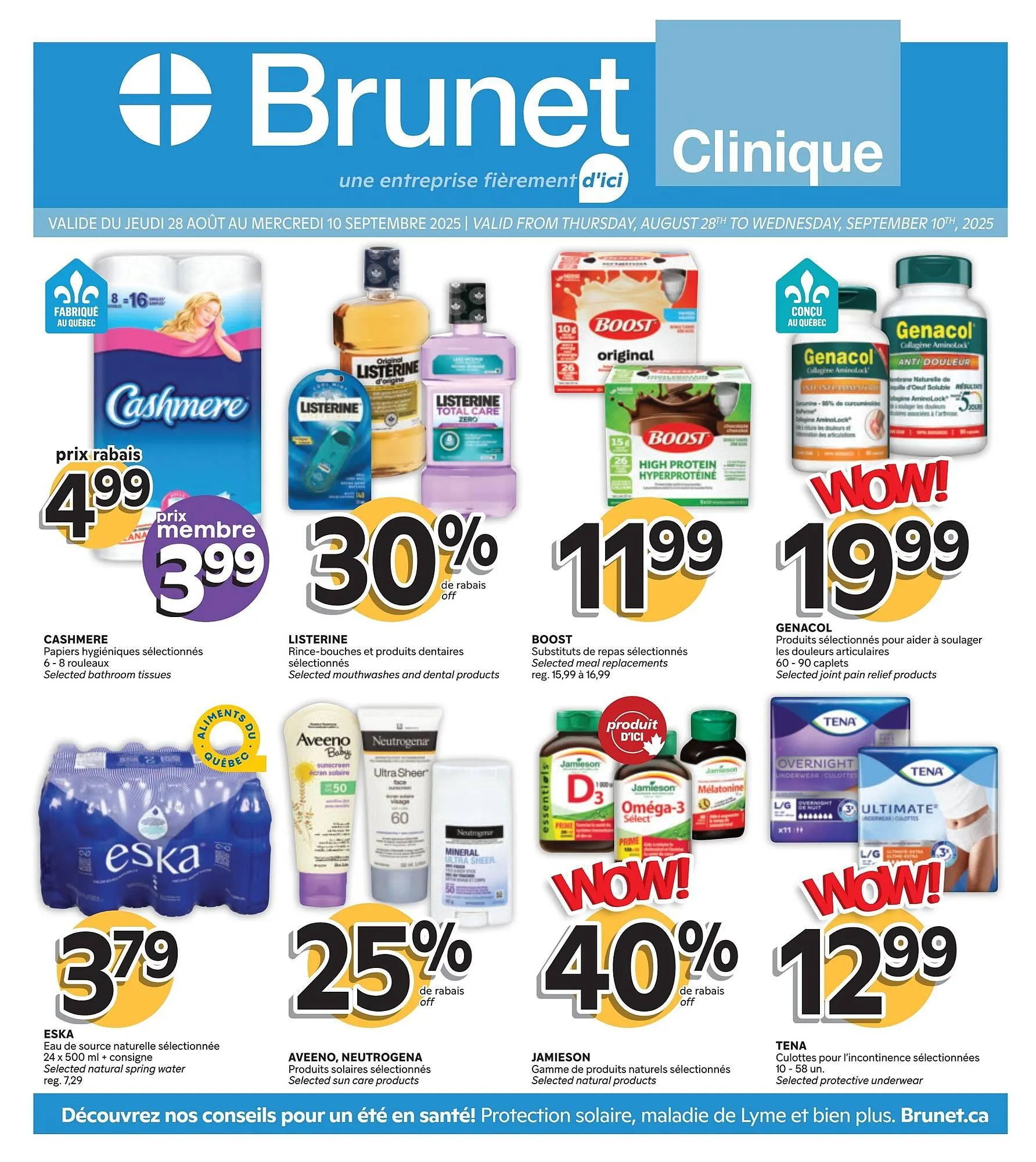 Brunet flyer from August 28 to September 3 2025 - flyer page 1