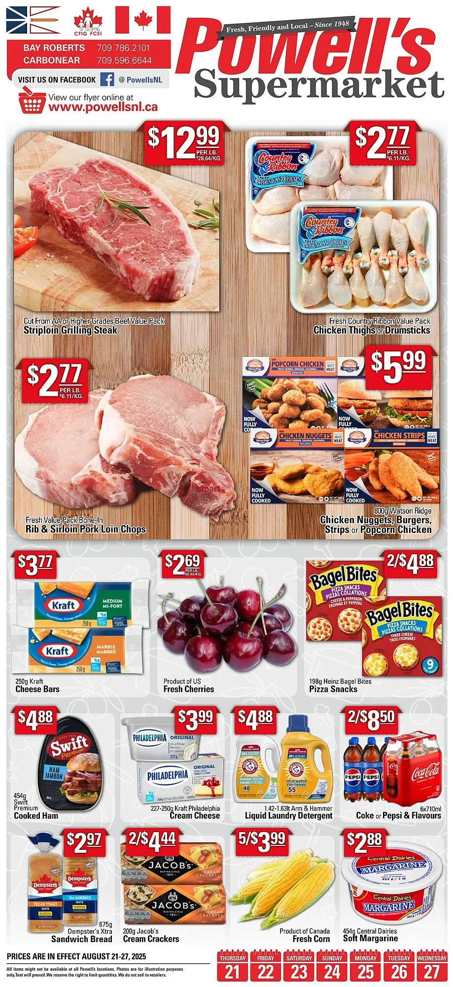 Powell's Supermarket flyer from August 21 to August 27 2025 - flyer page 1