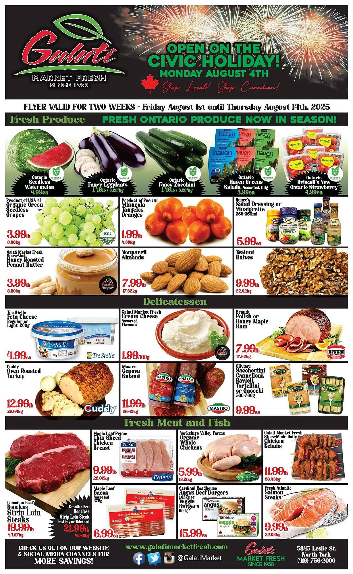 Galati Market Fresh flyer from August 1 to August 14 2025 - flyer page 1