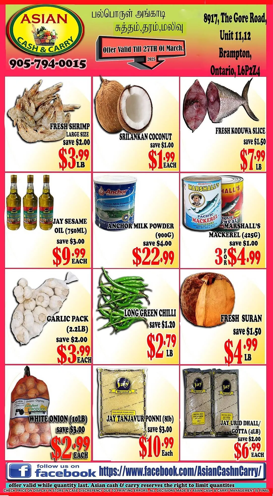 Asian Cash & Carry flyer - 1