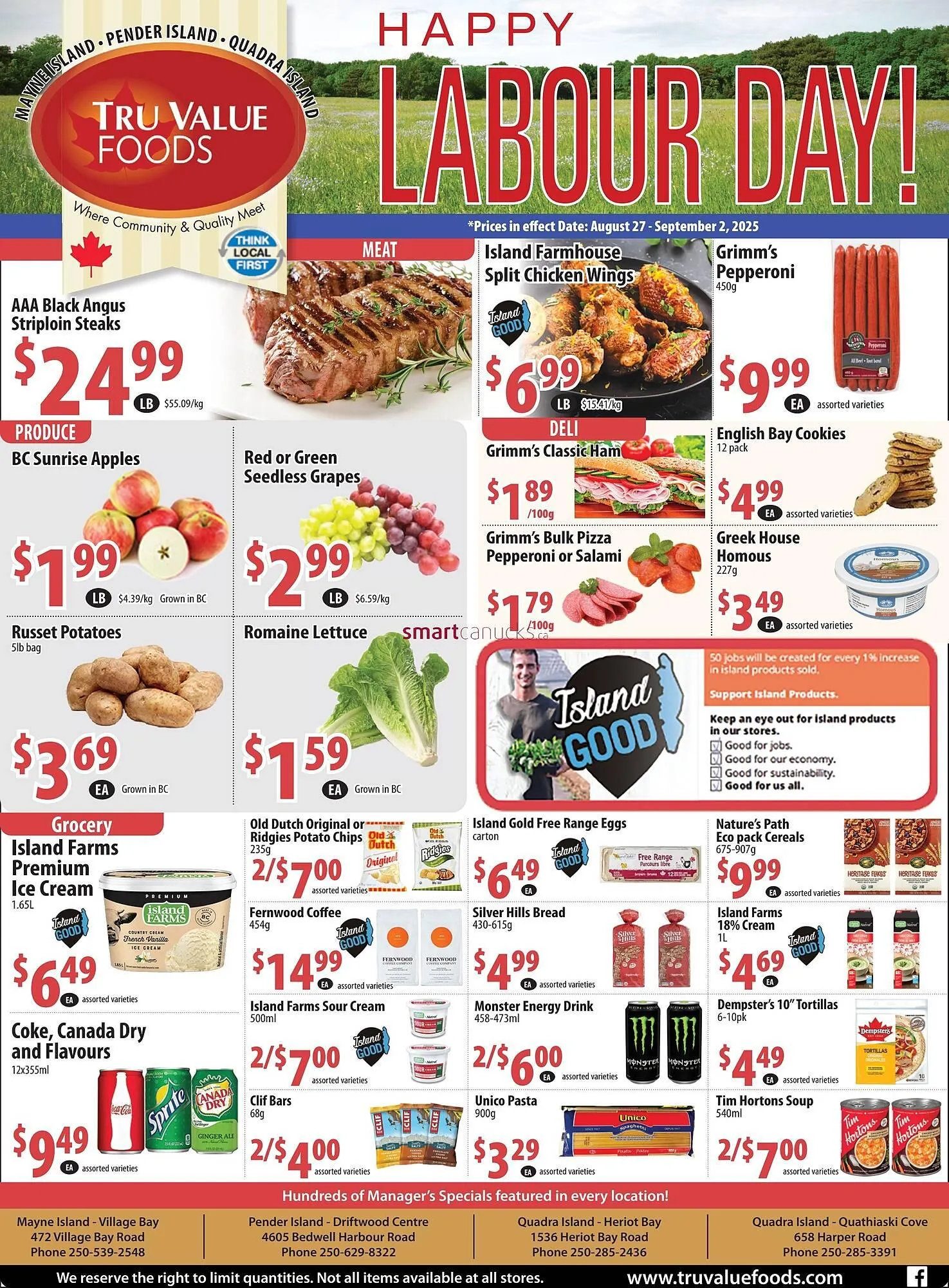 Tru Value Foods flyer from August 28 to September 3 2025 - flyer page 1