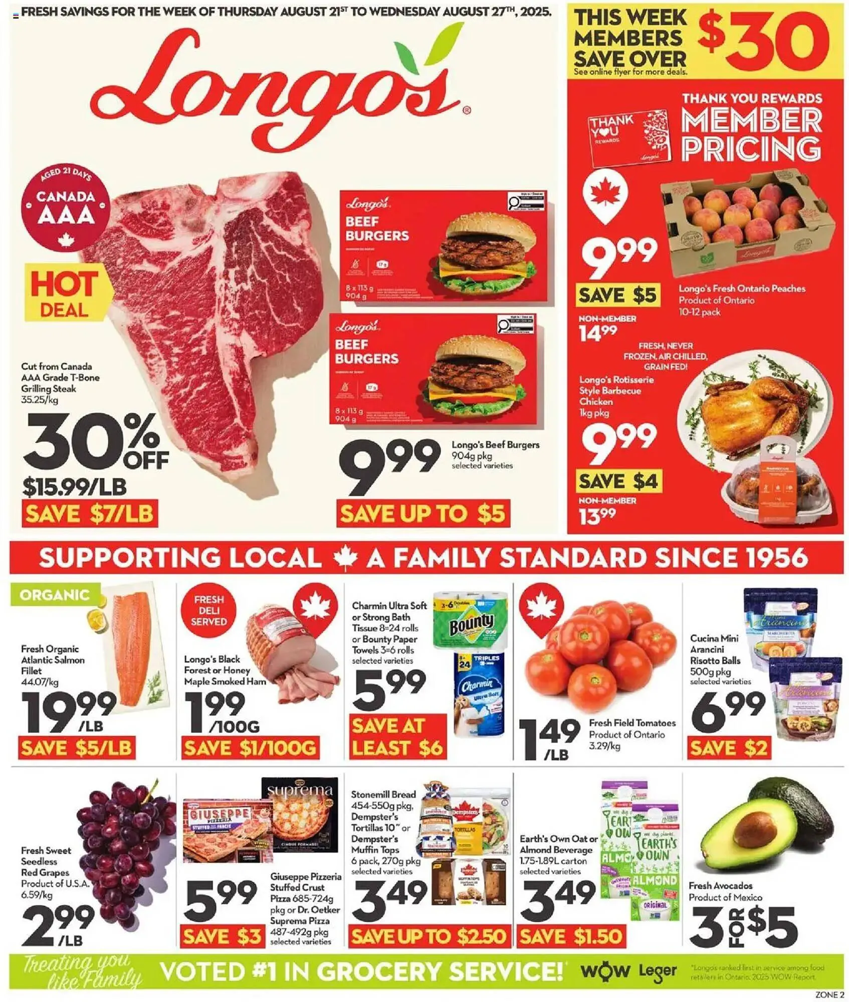 Longo's flyer from August 21 to August 28 2025 - flyer page 1