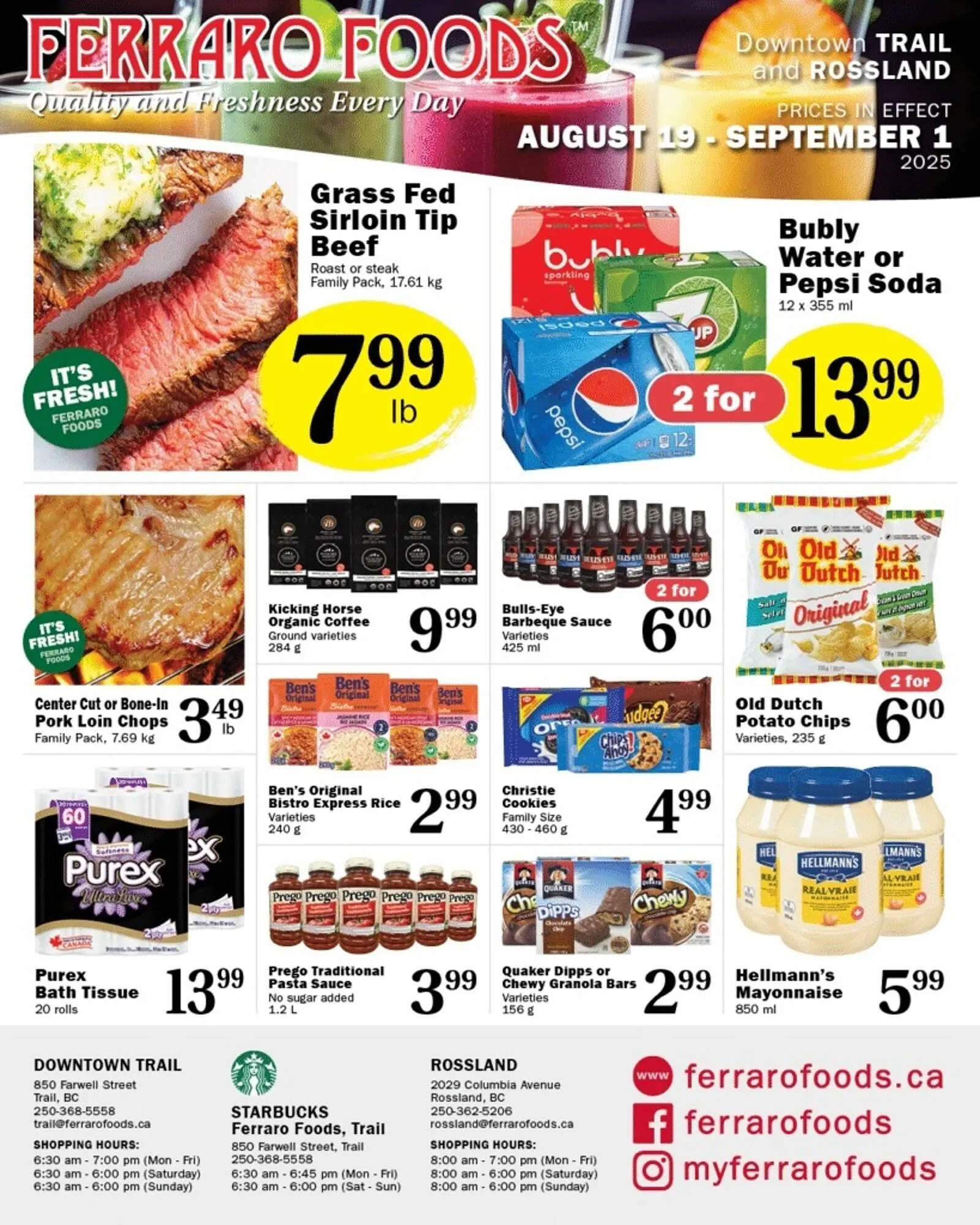 Ferraro Foods flyer from August 21 to August 27 2025 - flyer page 1