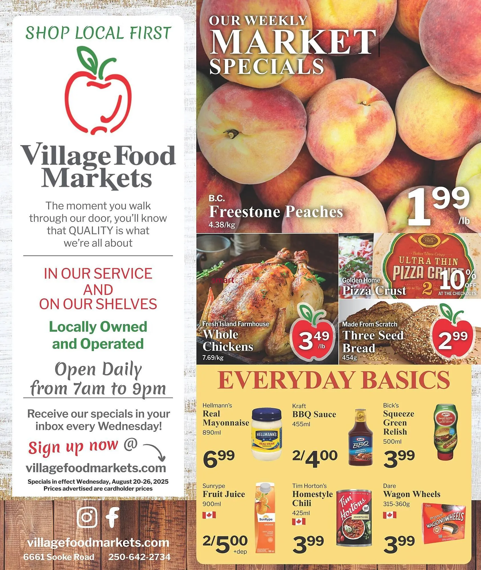 Village Food Markets flyer from August 20 to August 26 2025 - flyer page 1