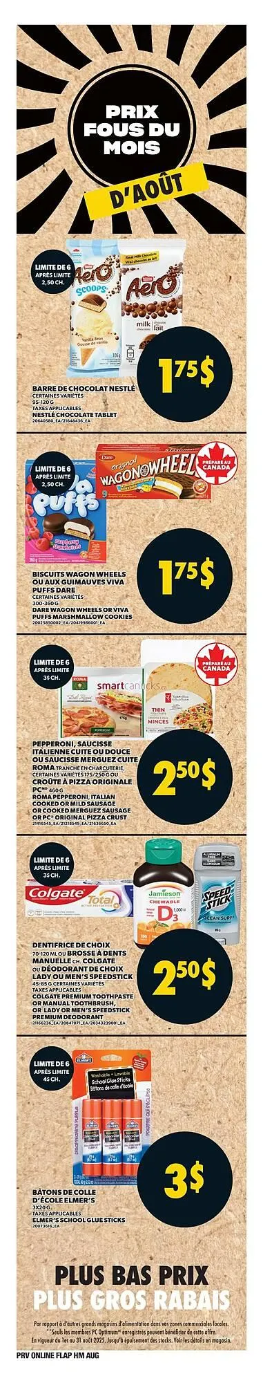 Provigo flyer from August 21 to August 27 2025 - flyer page 1