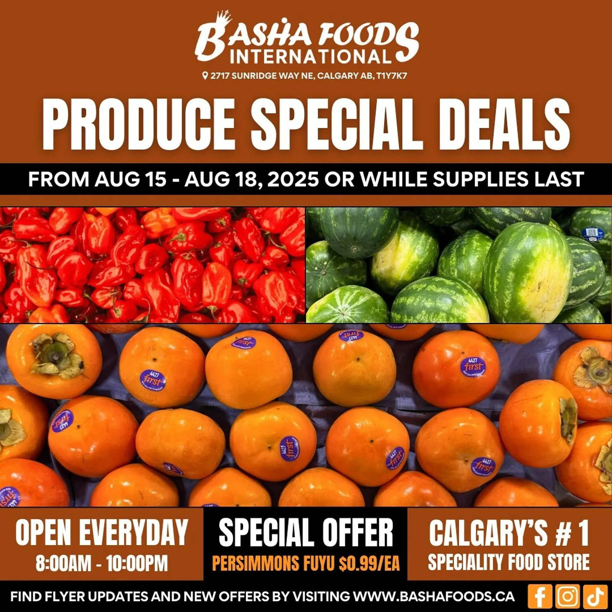 Basha Foods flyer from August 15 to August 21 2025 - flyer page 1