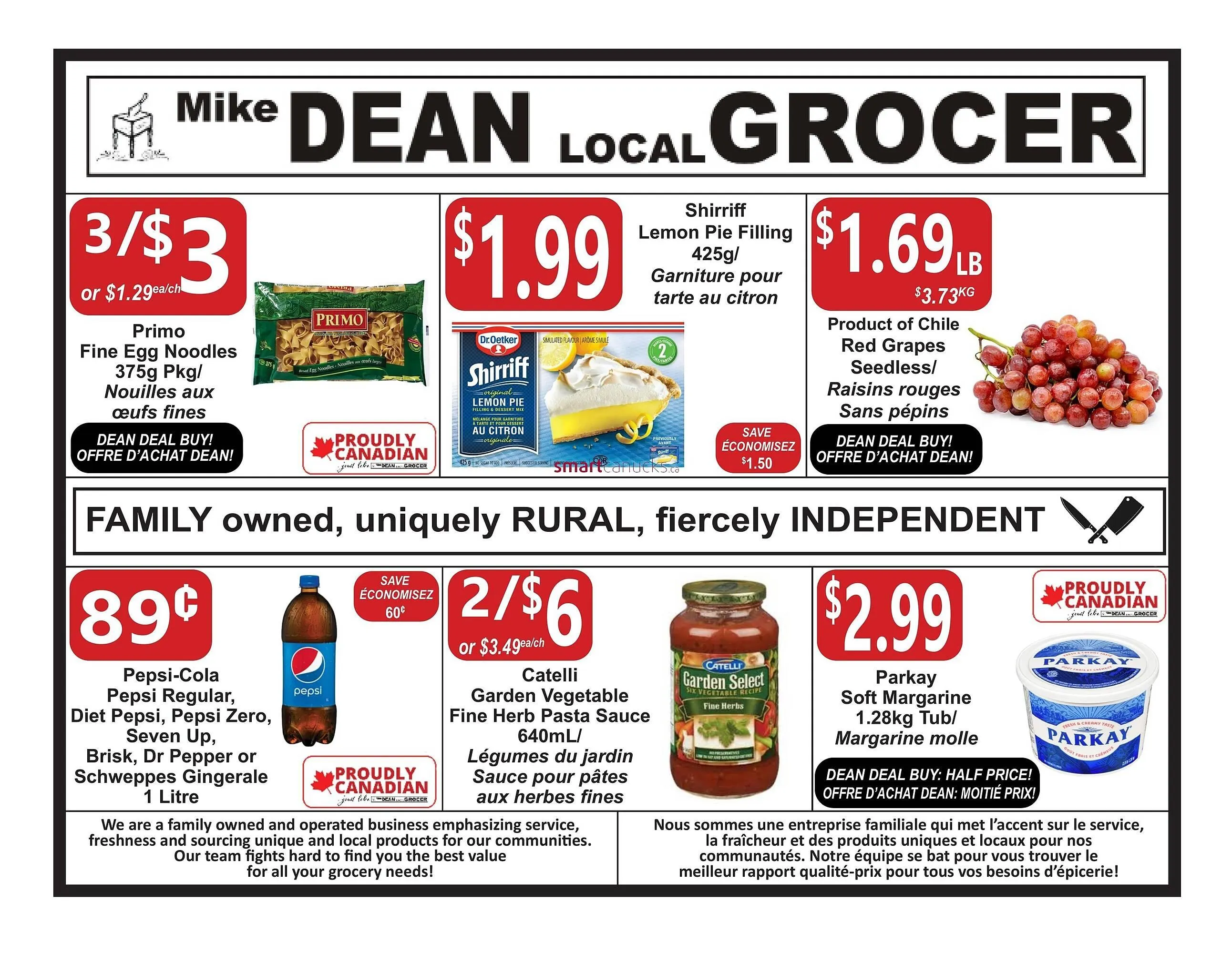 Mike Deans Super Food flyer - 1