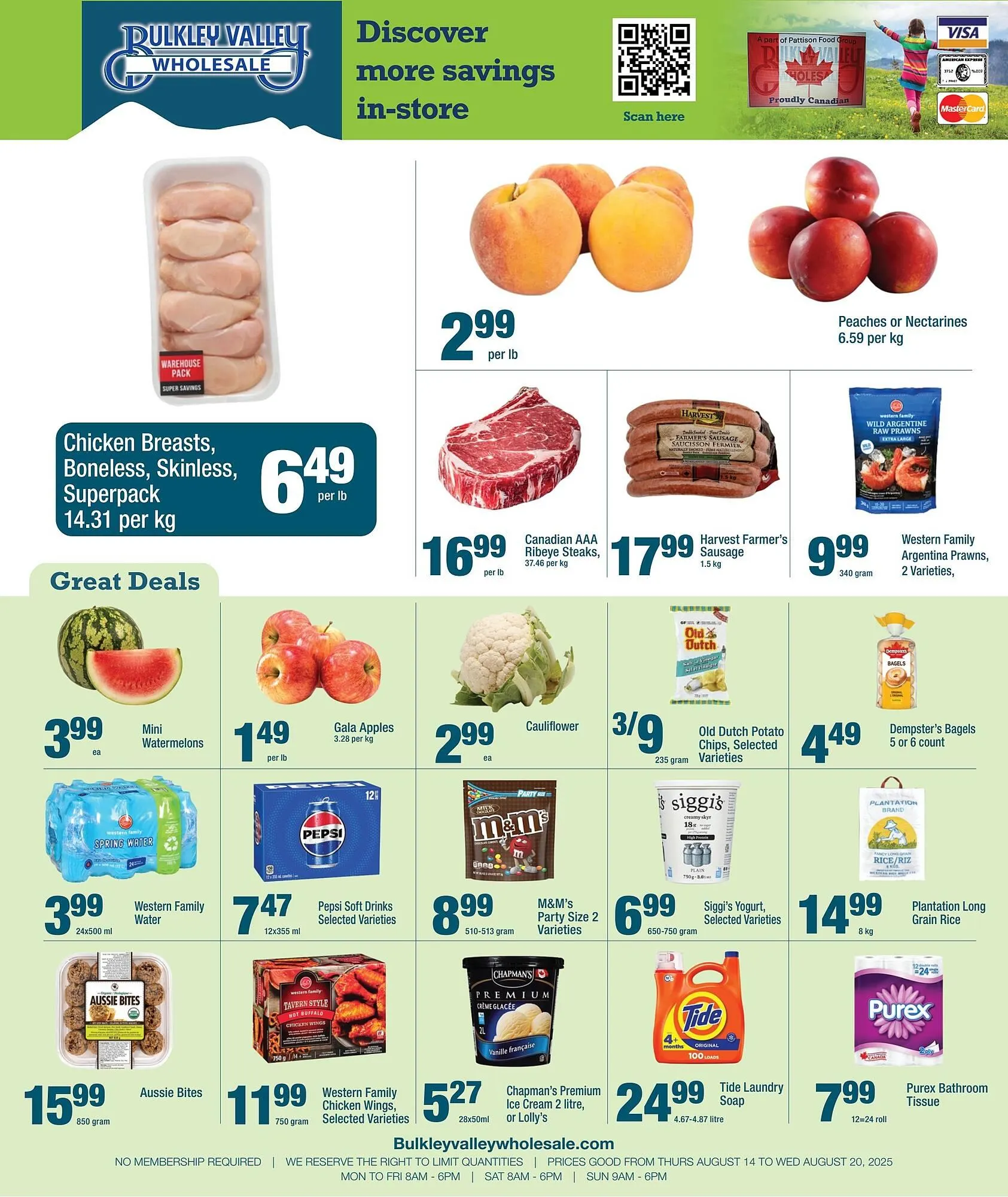 Bulkley Valley Wholesale flyer from August 14 to August 20 2025 - flyer page 1