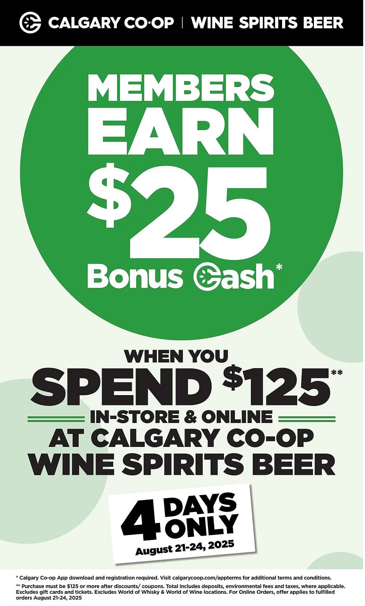 Calgary Co-op flyer from August 21 to August 24 2025 - flyer page 1