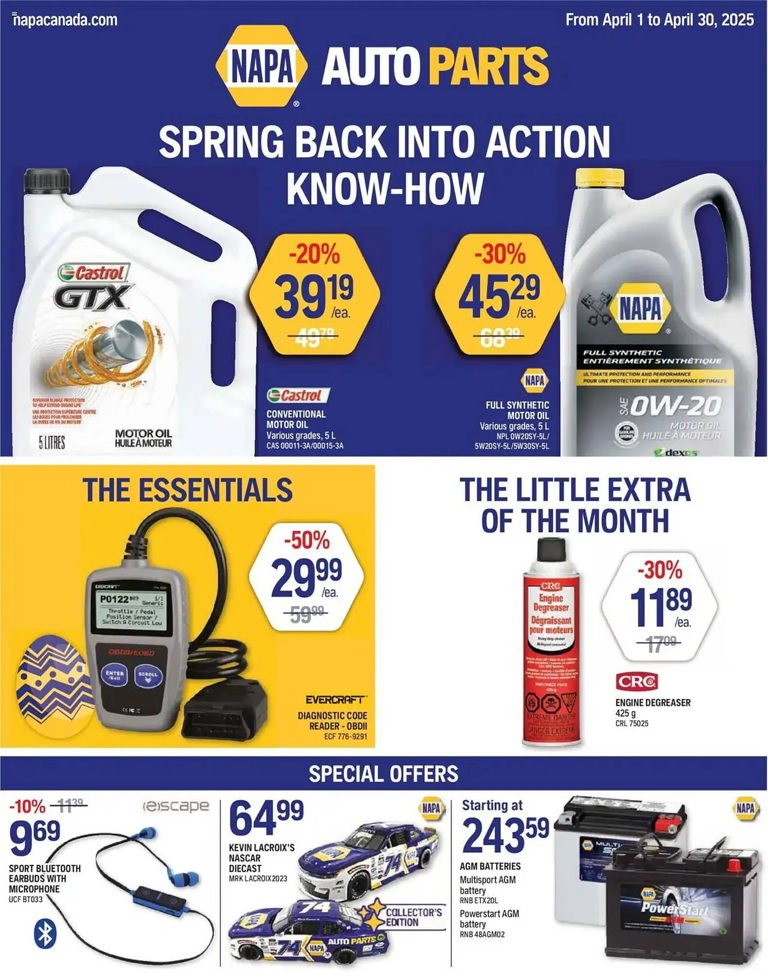 NAPA Auto Parts flyer - 1