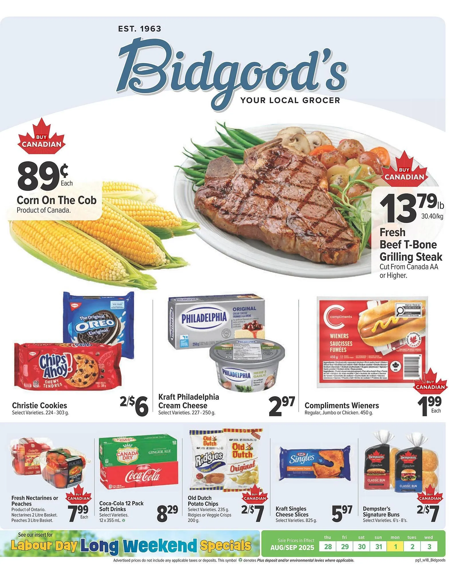 Bidgood's flyer from August 28 to September 3 2025 - flyer page 1