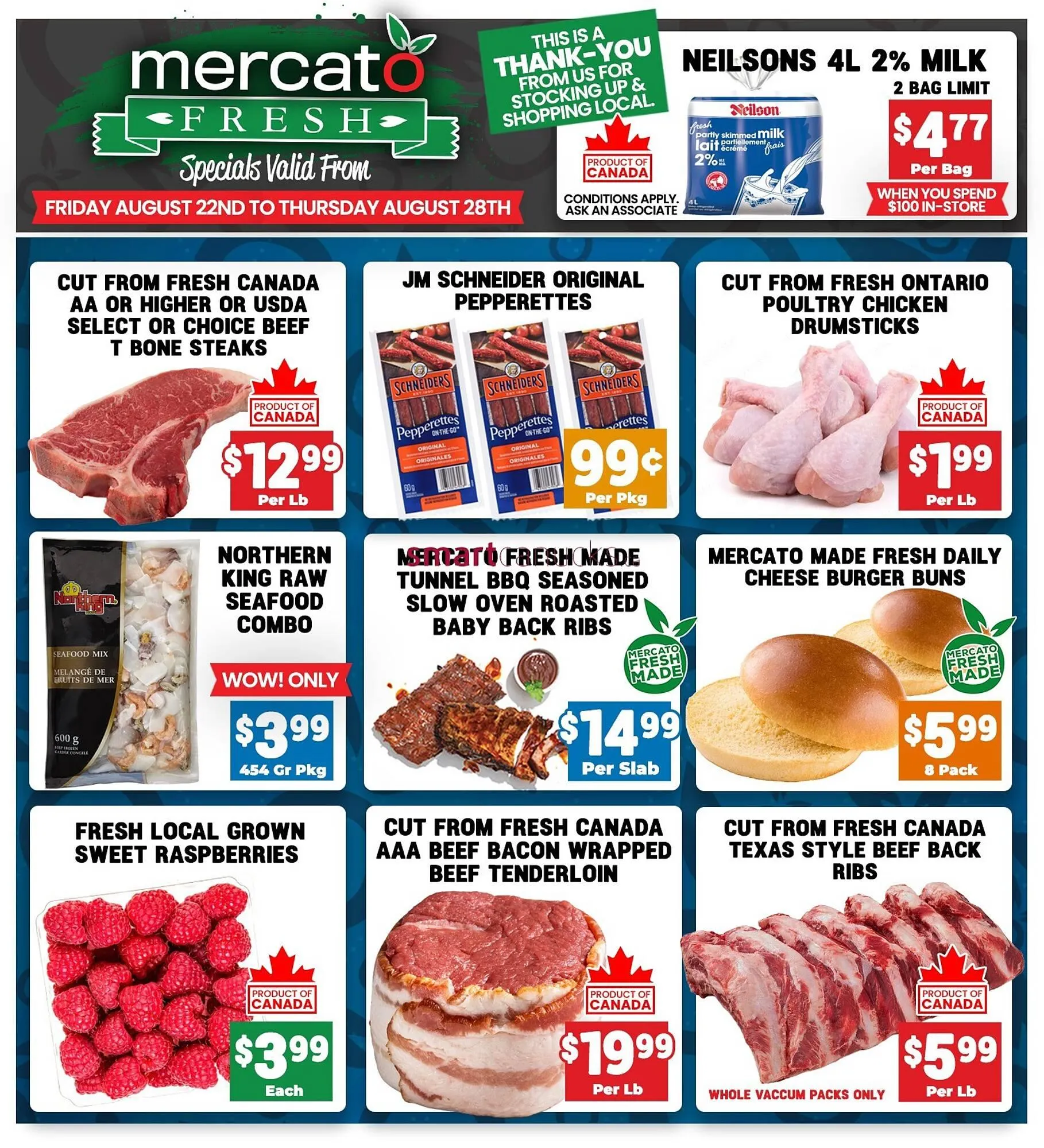 Mercato Fresh flyer from August 22 to August 28 2025 - flyer page 1