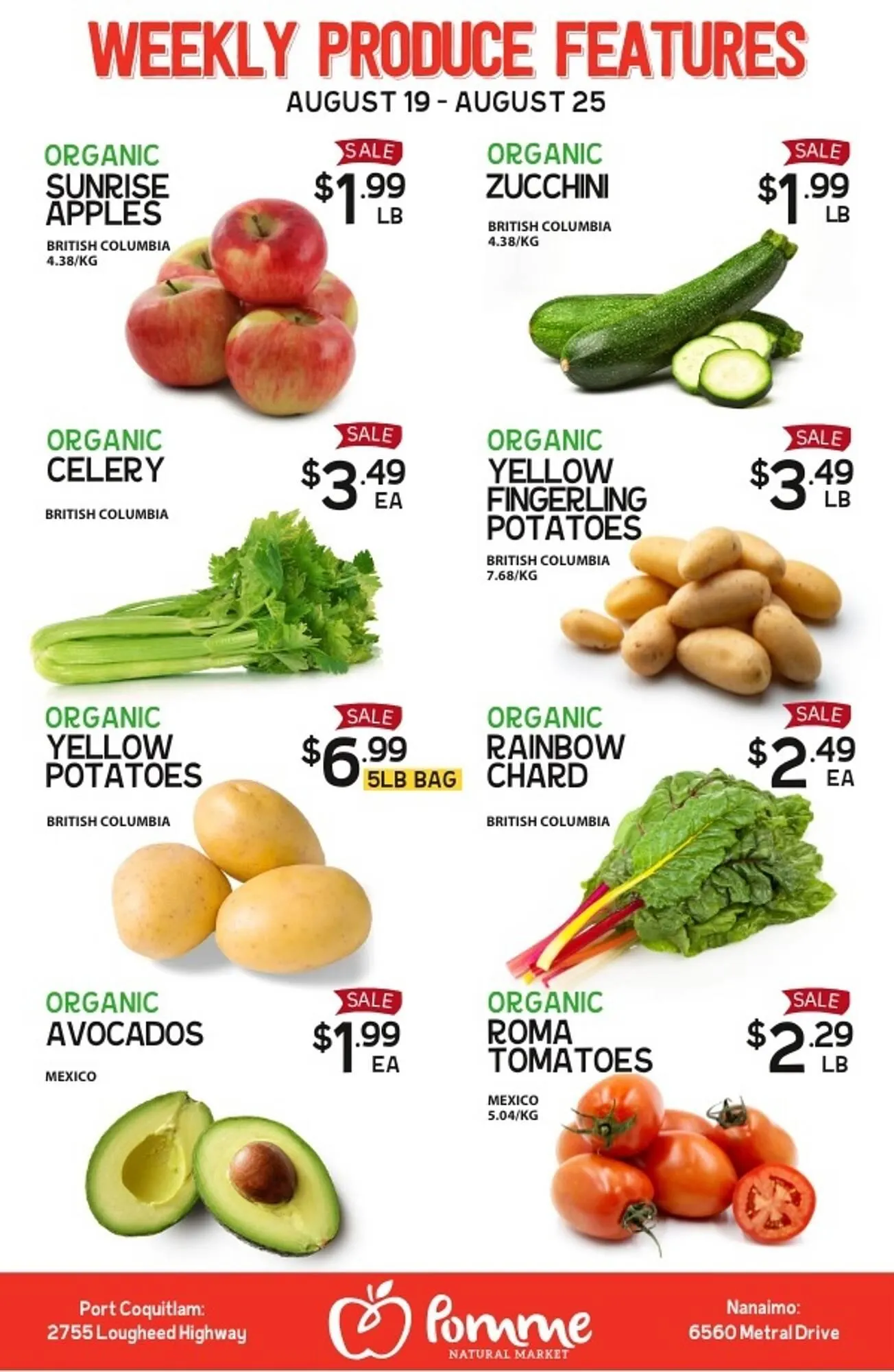Pomme Natural Market flyer from August 18 to August 31 2025 - flyer page 1