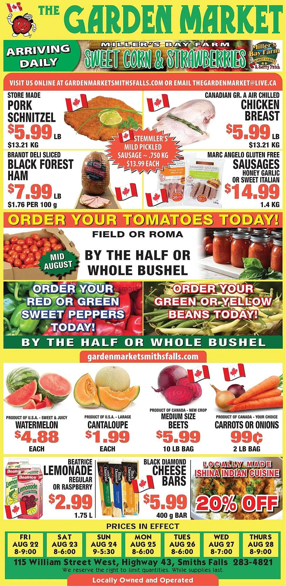 The Garden Market flyer from August 21 to August 27 2025 - flyer page 1