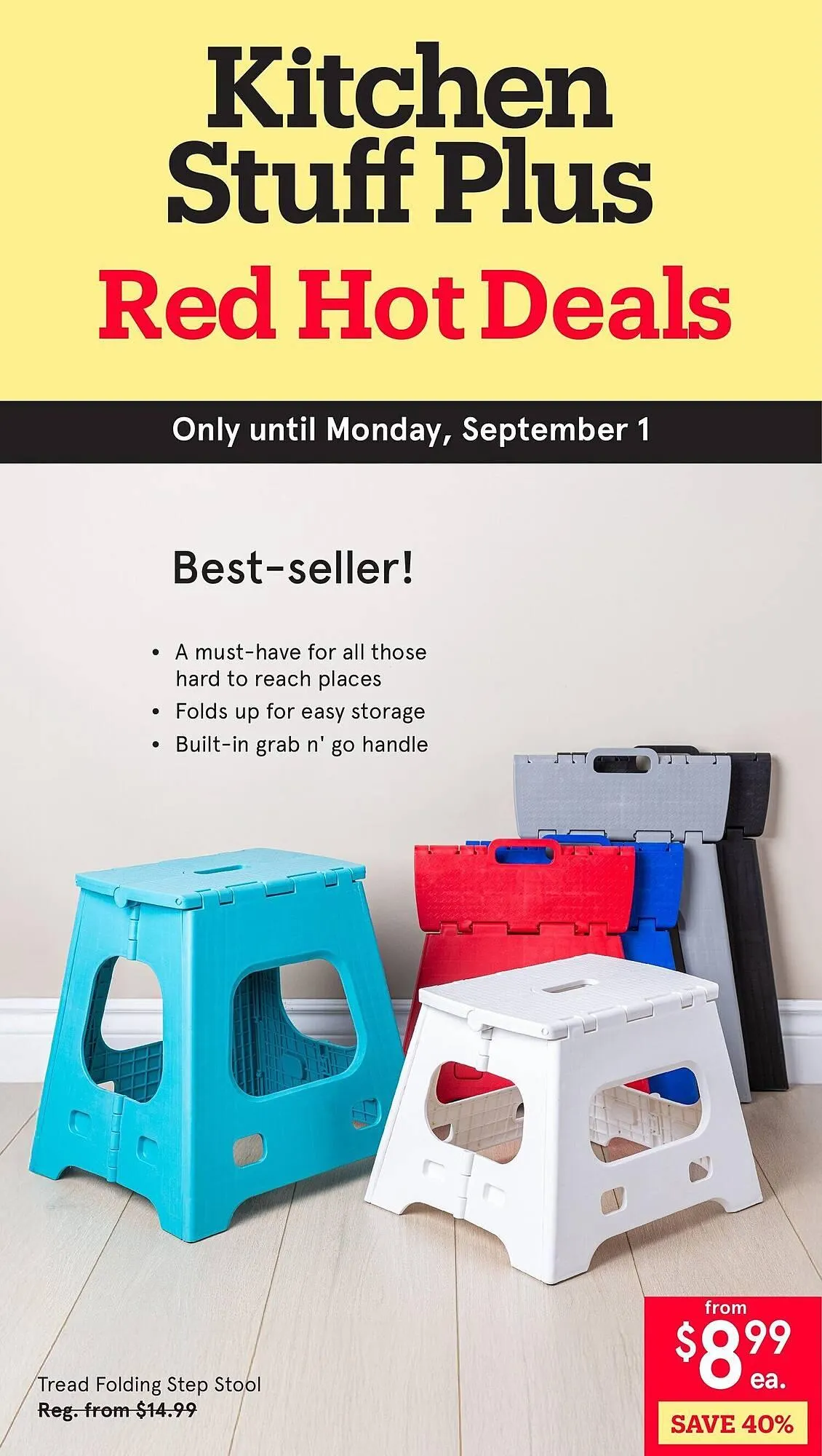 Kitchen Stuff Plus flyer from August 25 to September 2 2025 - flyer page 1