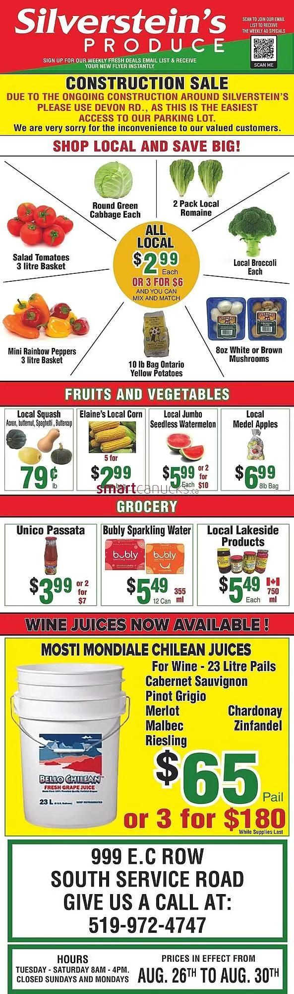 Silverstein's Produce flyer from August 28 to September 3 2025 - flyer page 1