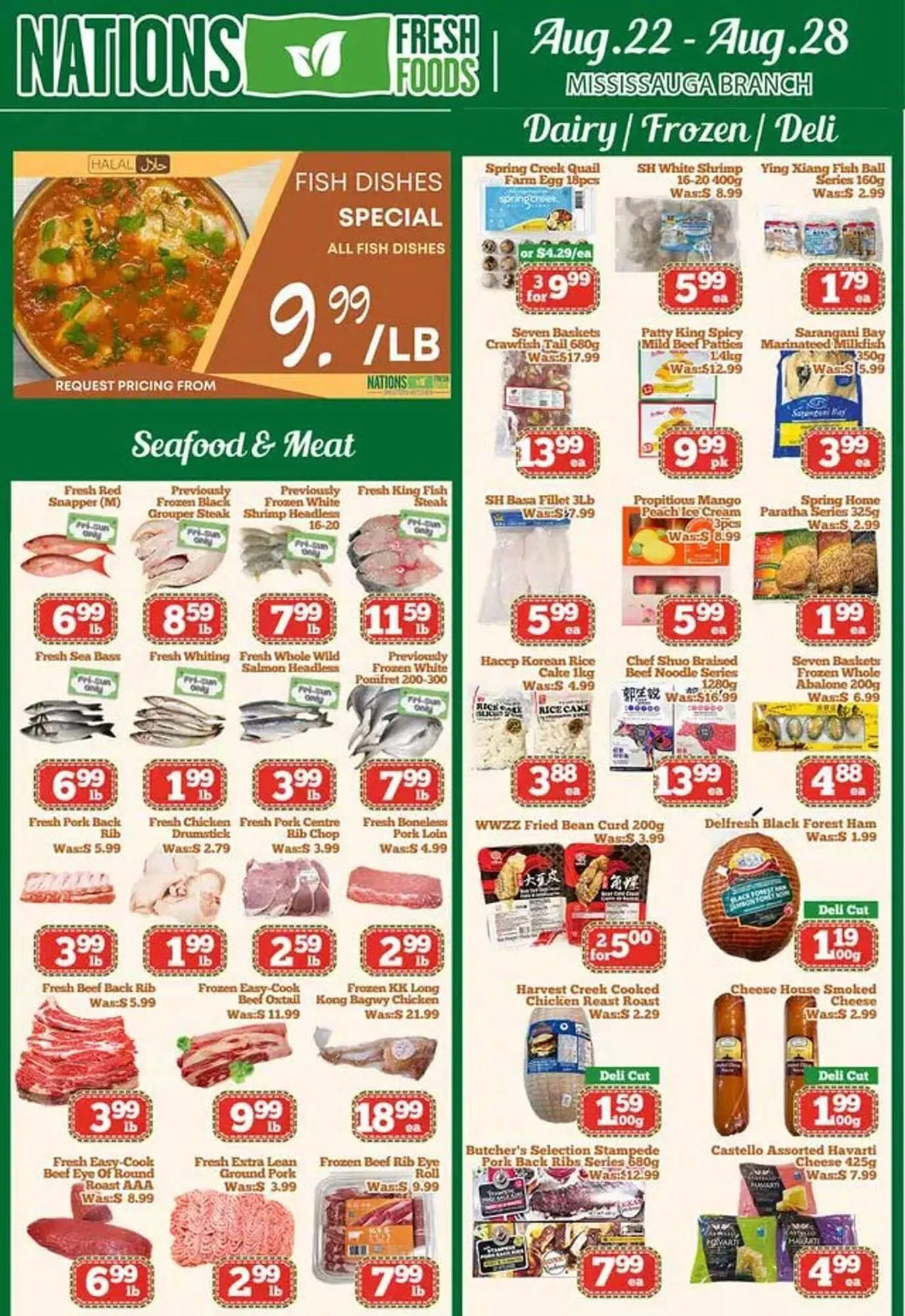 Nations Fresh Foods flyer from August 22 to August 28 2025 - flyer page 1