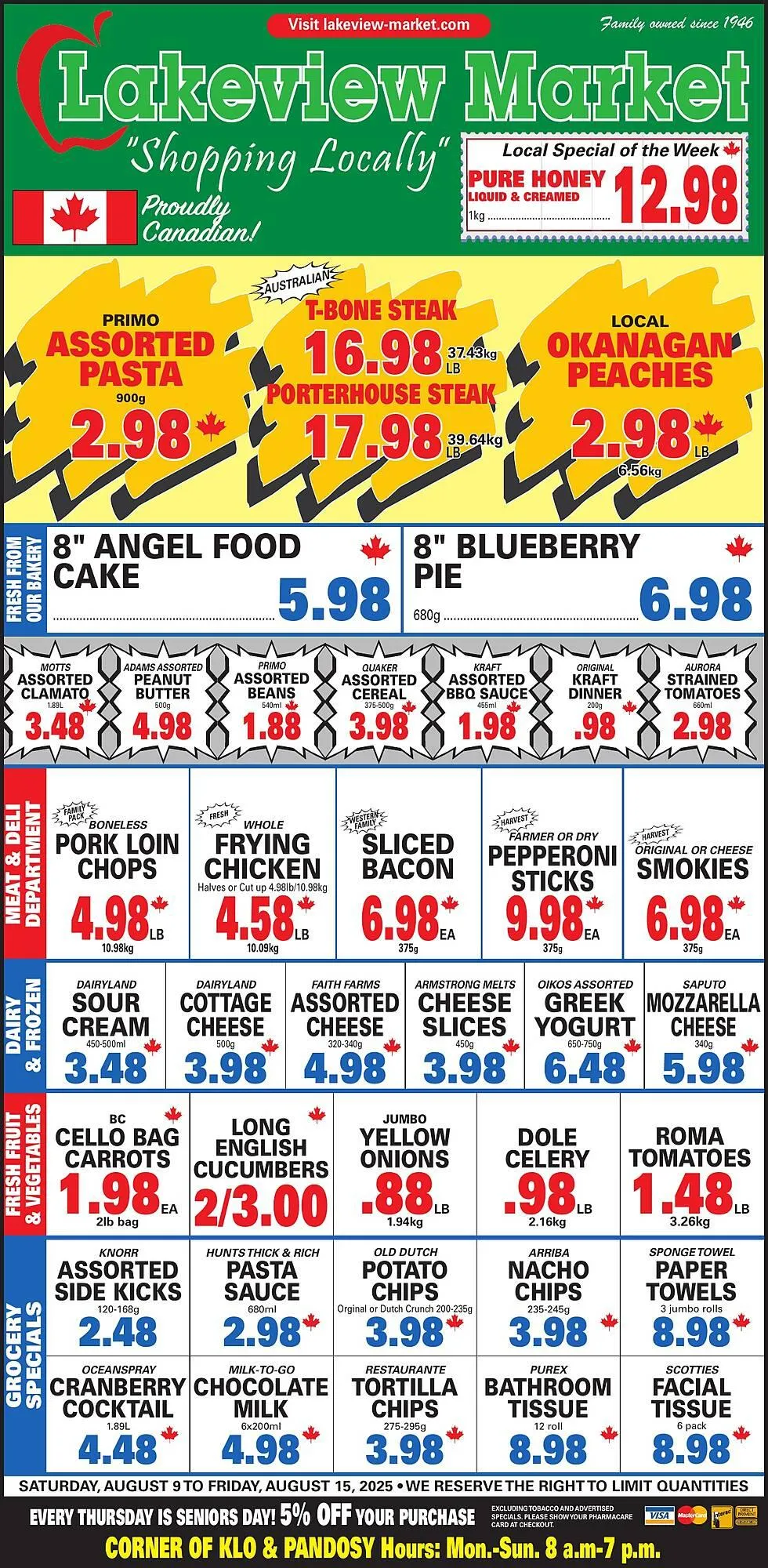 Lakeview Market flyer from August 9 to August 15 2025 - flyer page 1