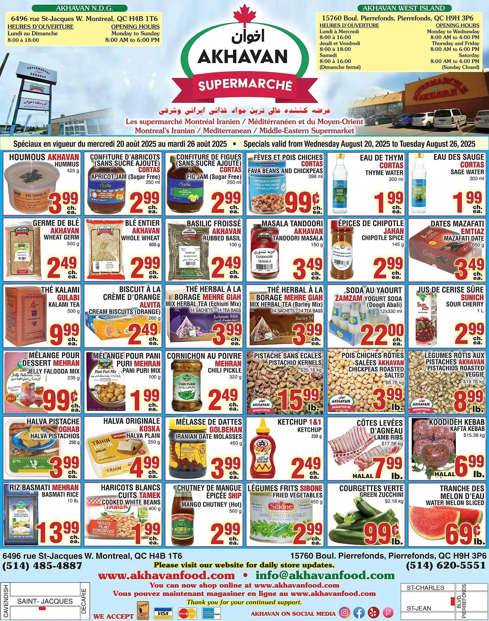 Akhavan flyer from August 20 to August 26 2025 - flyer page 1