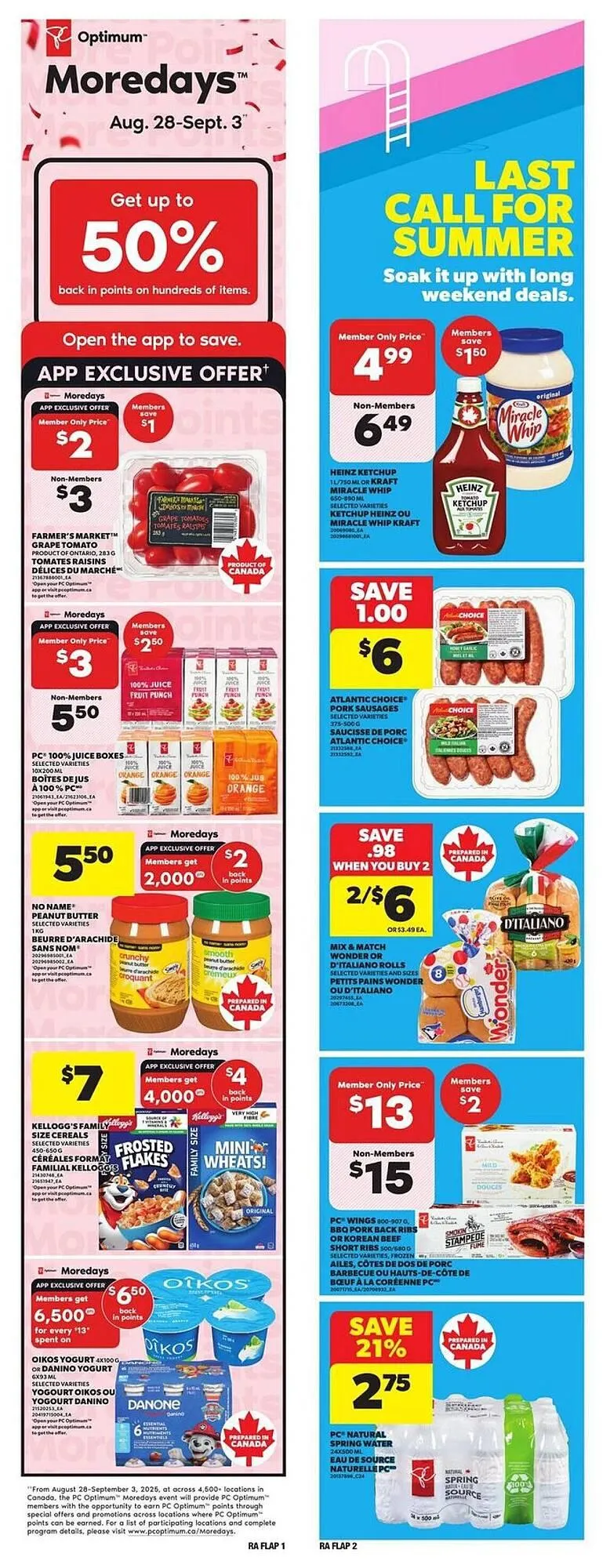 Real Canadian Superstore flyer from August 29 to September 4 2025 - flyer page 1