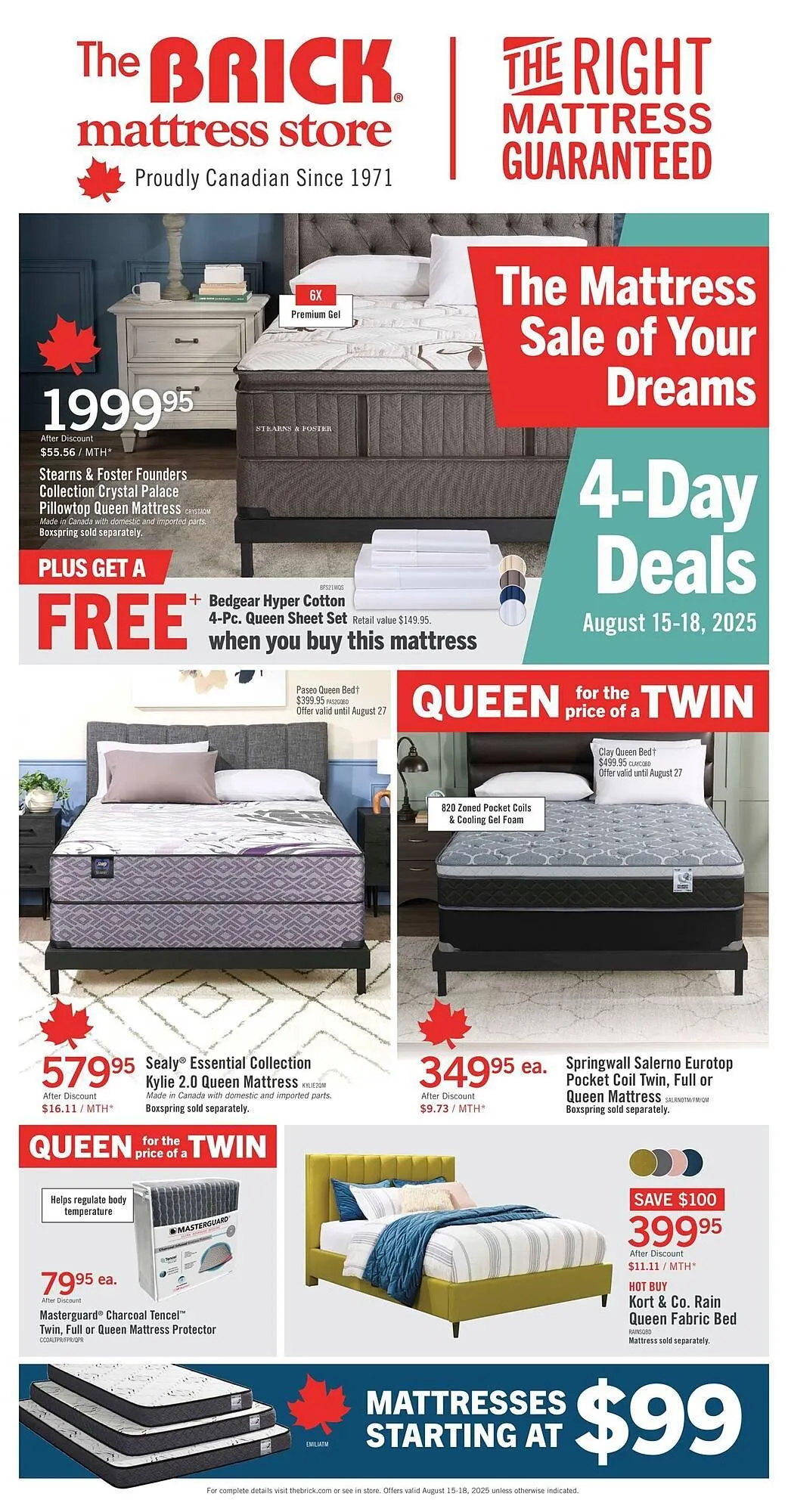 The Brick flyer from August 15 to August 28 2025 - flyer page 1