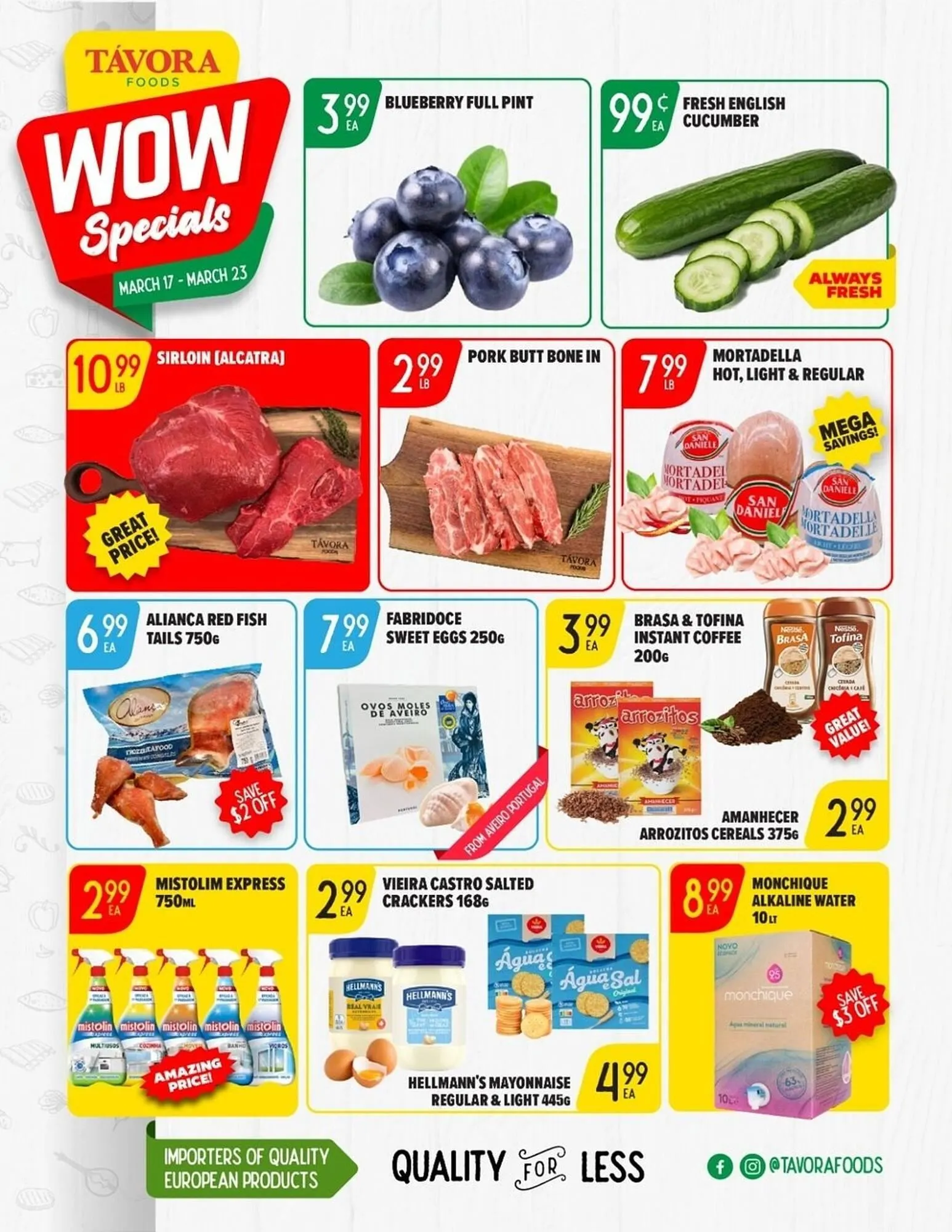 Tavora Foods flyer - 1
