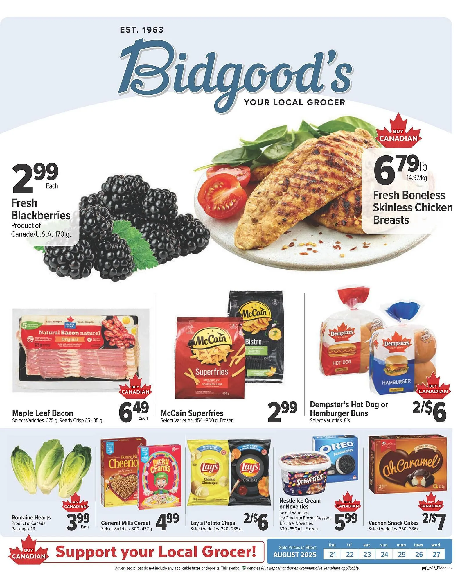 Bidgood's flyer from August 21 to August 27 2025 - flyer page 1