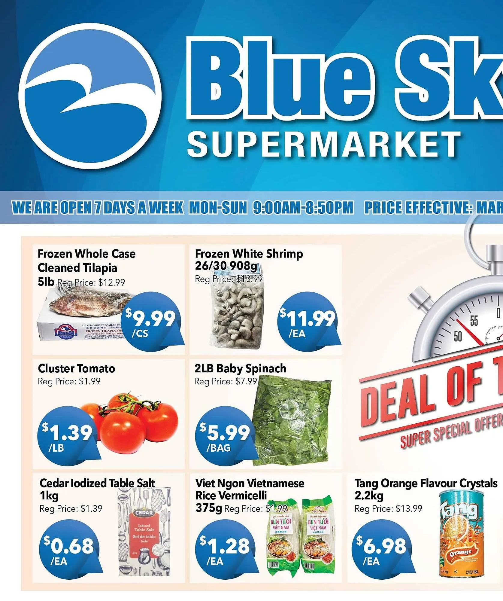 Blue Sky Supermarket flyer - 1