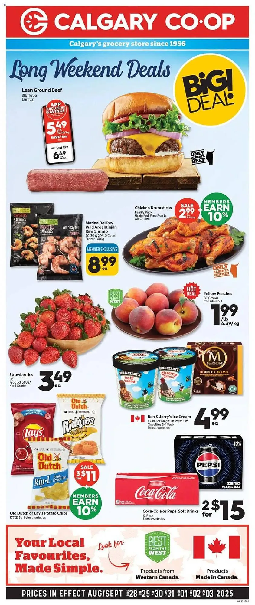 Calgary Co-op flyer from August 28 to September 4 2025 - flyer page 1
