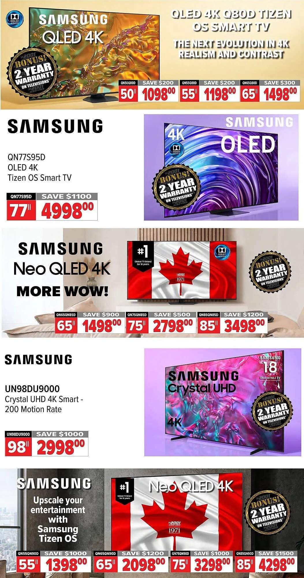 2001 Audio Video flyer from May 16 to May 23 2025 - flyer page 7