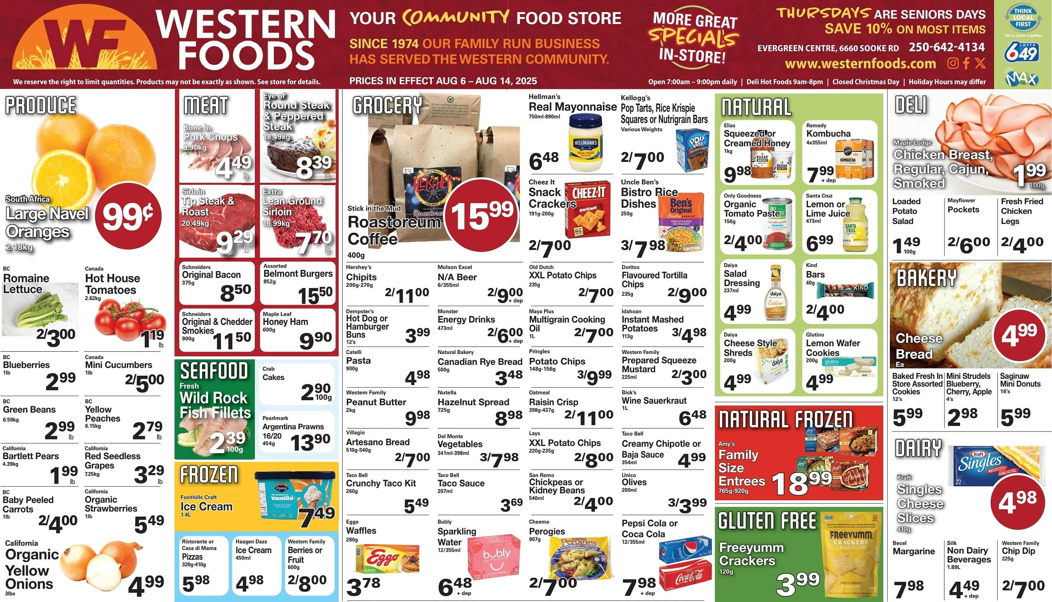 Western Foods flyer from August 14 to August 20 2025 - flyer page 1