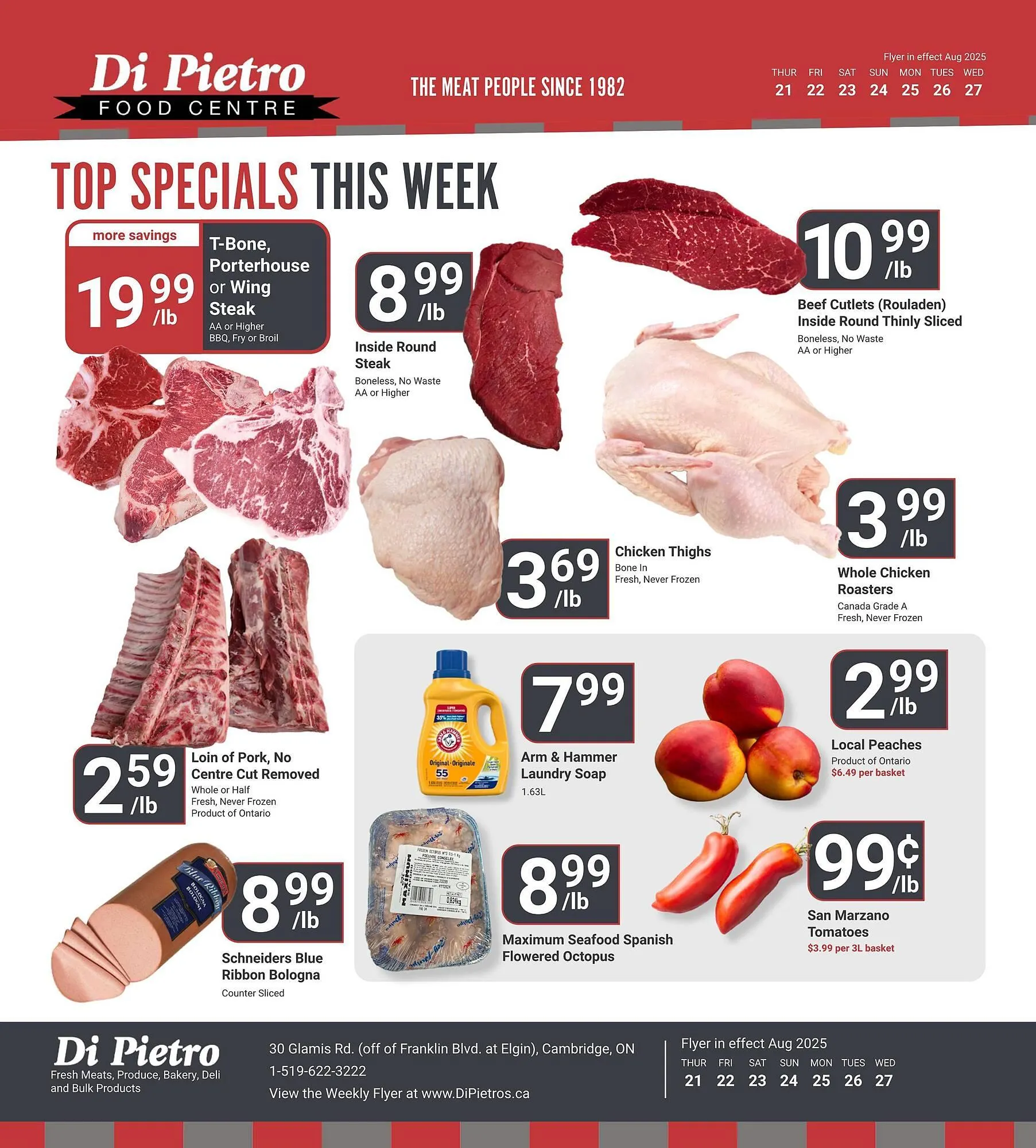 Di Pietro flyer from August 21 to August 27 2025 - flyer page 1