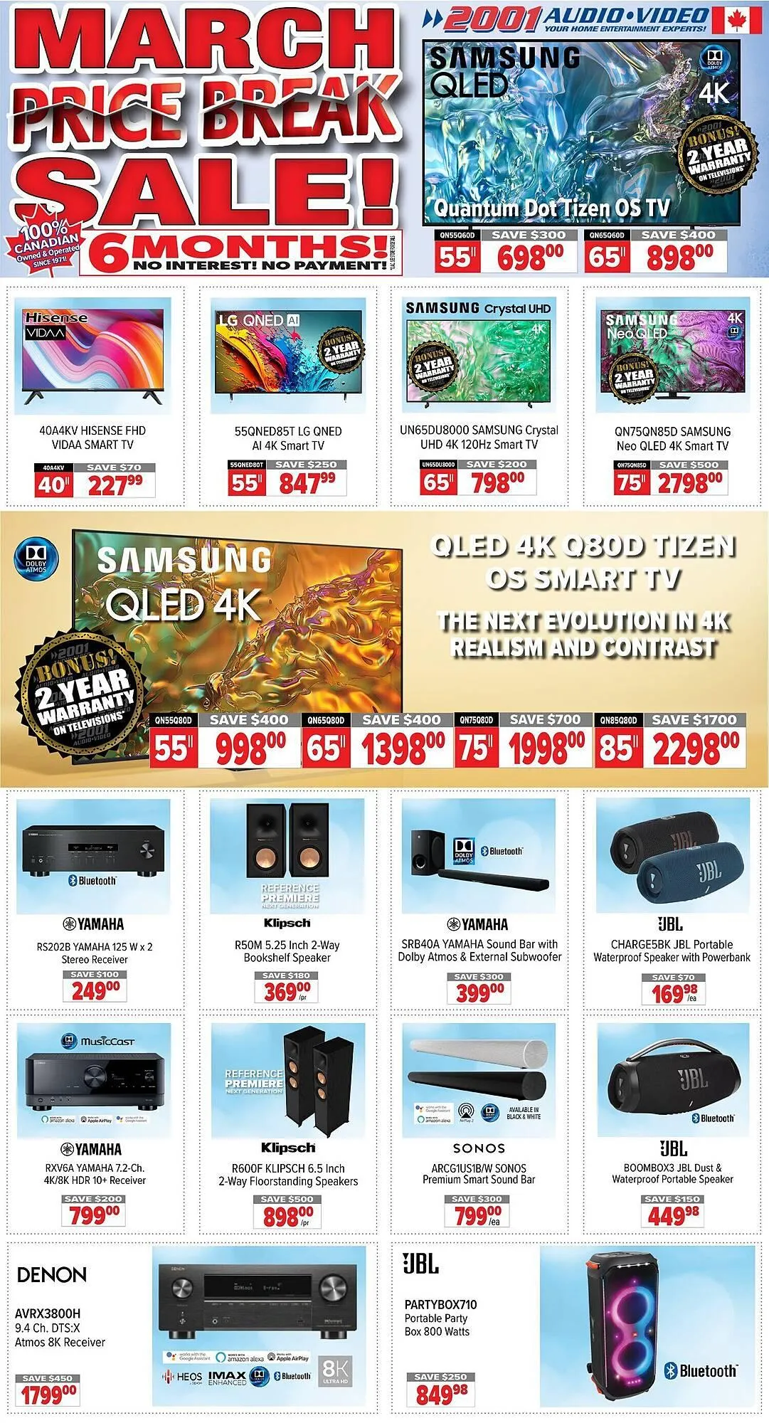 2001 Audio Video flyer - 1