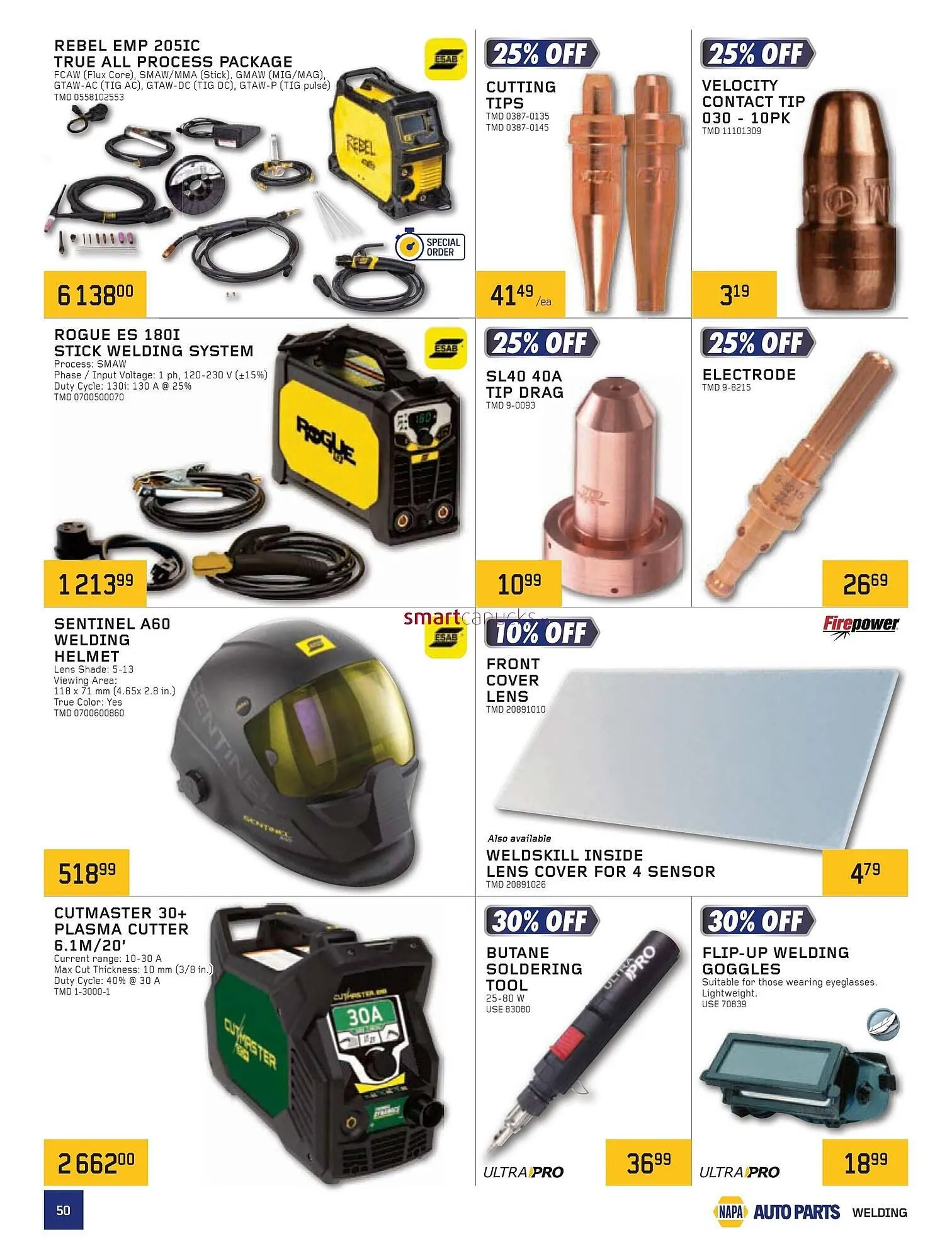 NAPA Auto Parts flyer from May 1 to May 31 2025 - flyer page 50
