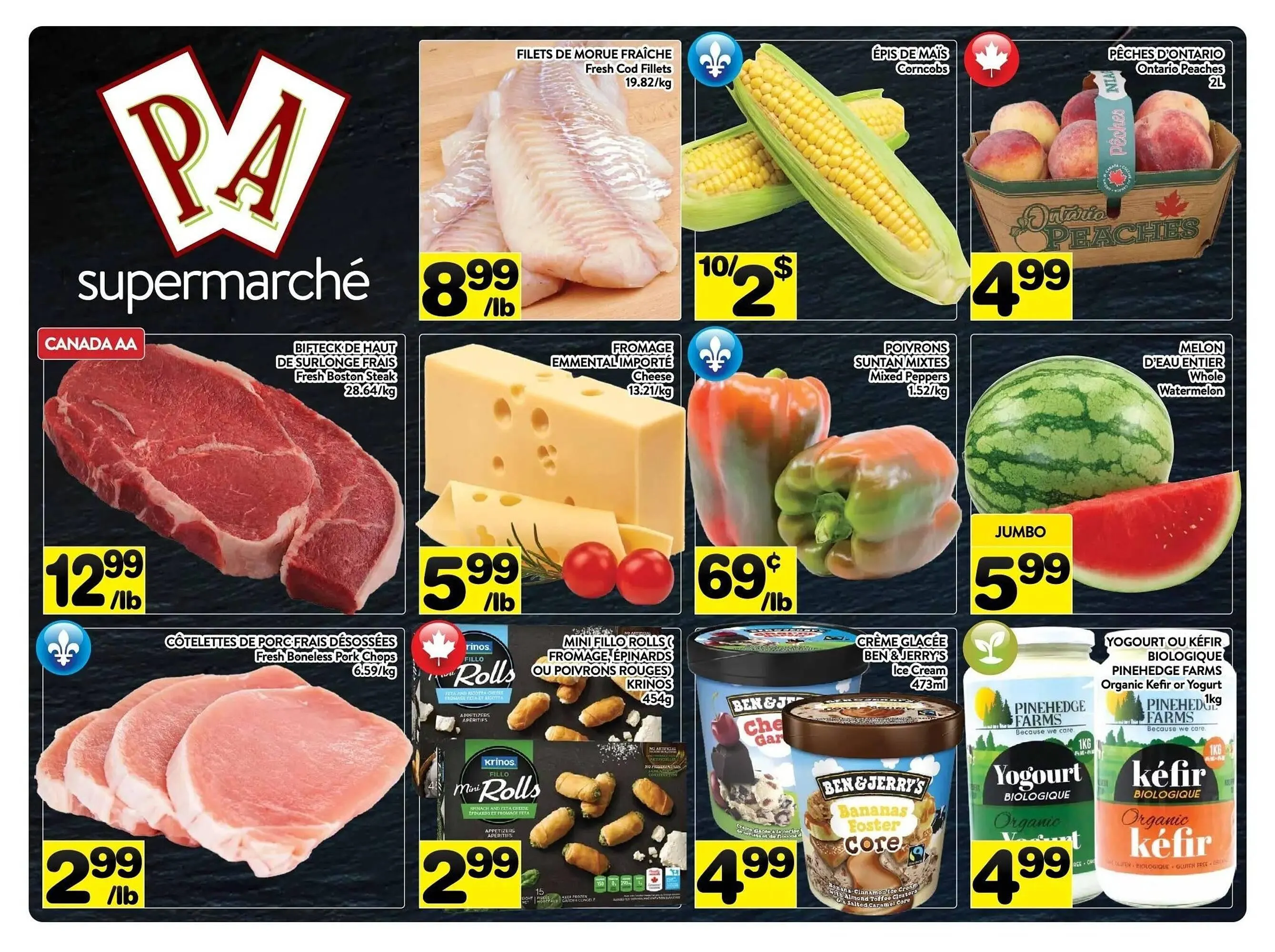 Supermarché PA flyer from August 22 to August 29 2025 - flyer page 1