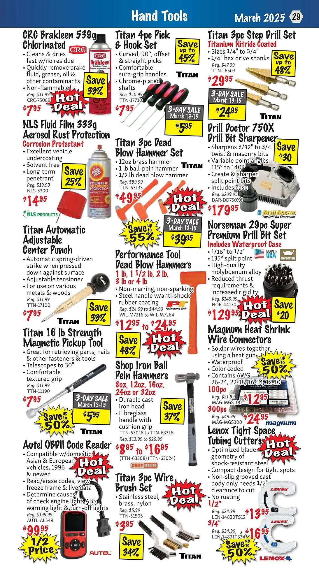 KMS Tools flyer from March 1 to March 31 2025 - flyer page 29