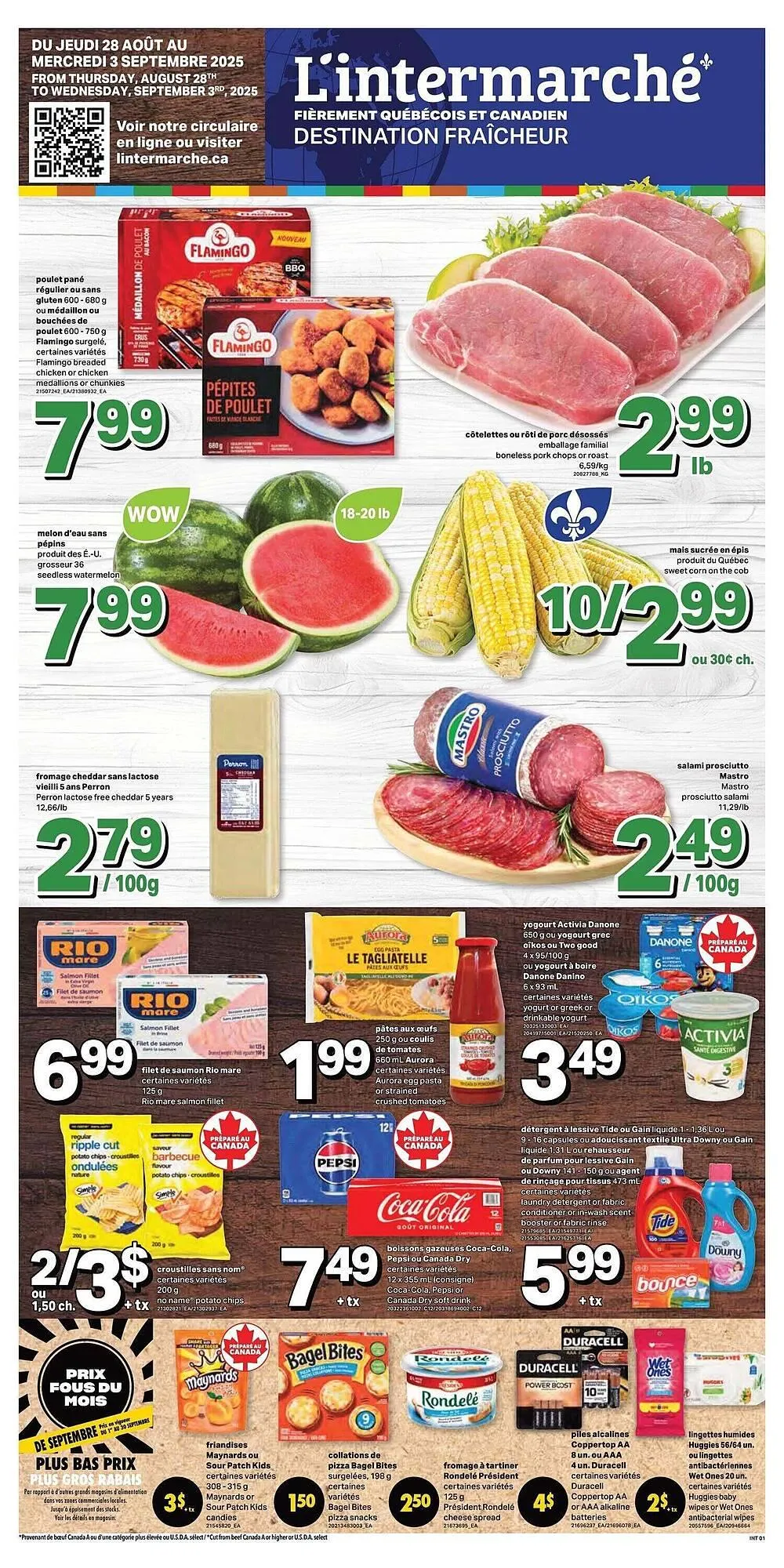 L'Intermarché flyer from August 28 to September 4 2025 - flyer page 1