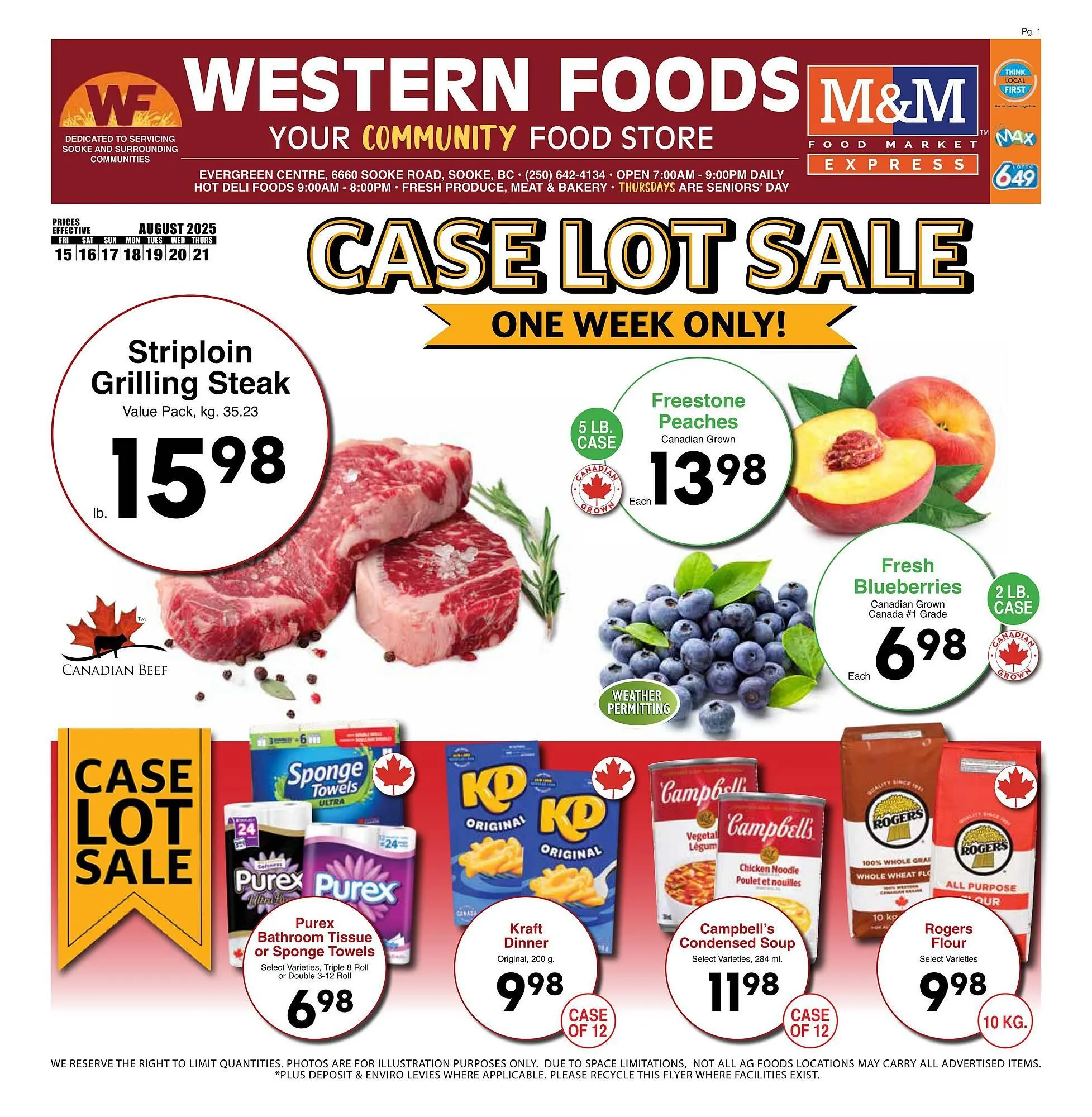 Western Foods flyer from August 15 to August 21 2025 - flyer page 1